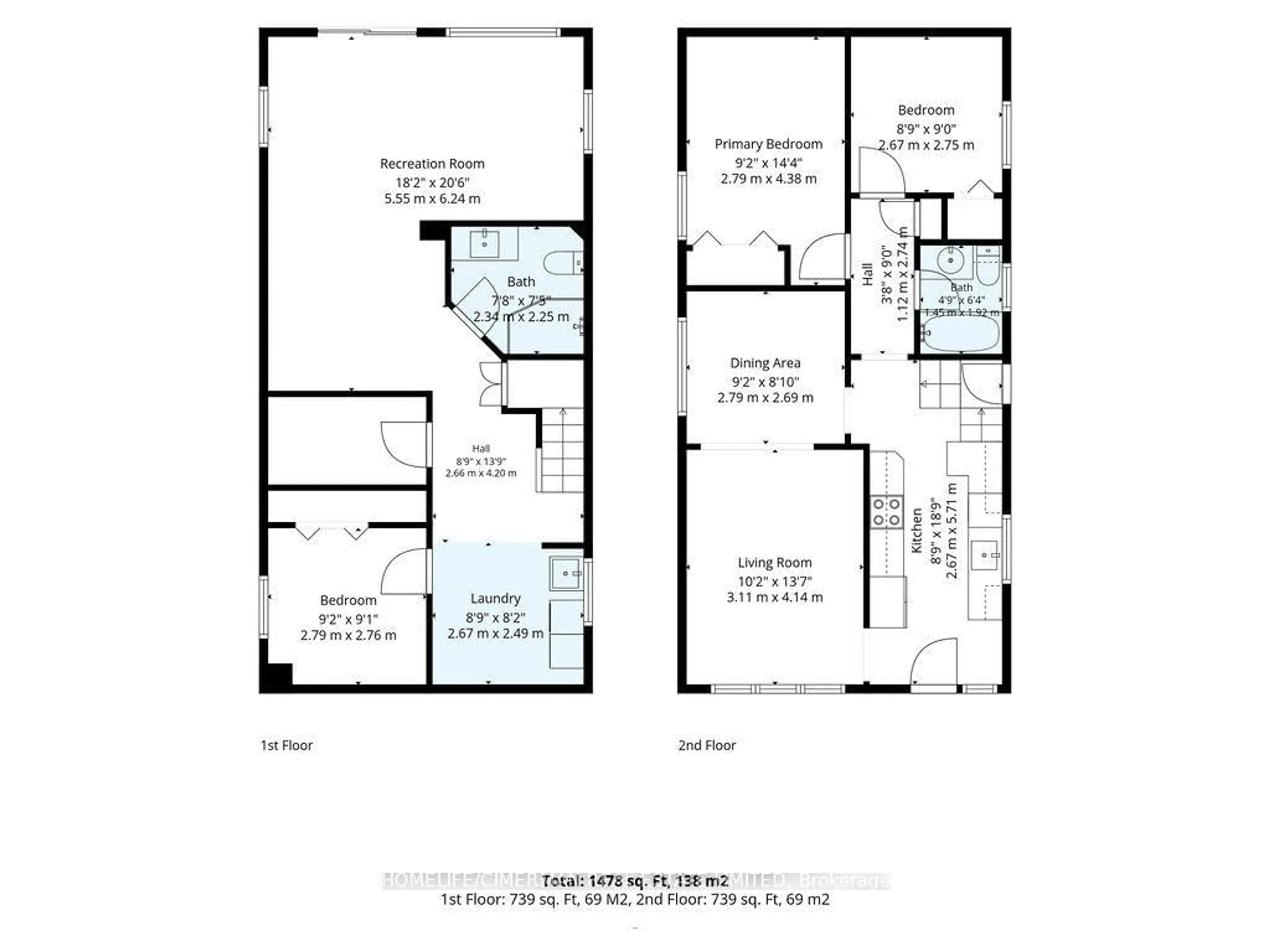 Floor plan for 79 Neilson Ave, Toronto Ontario M1M 2S5