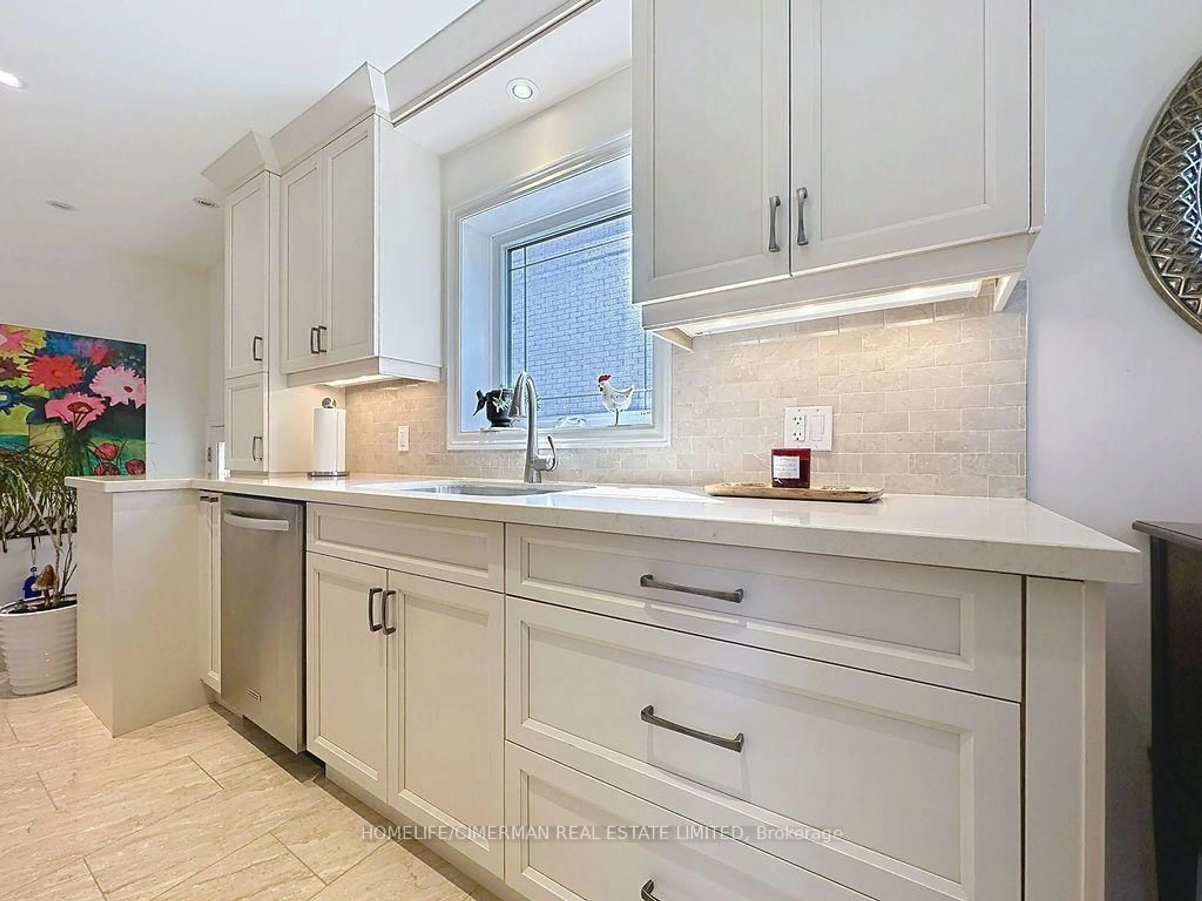 Contemporary kitchen, ceramic/tile floor for 79 Neilson Ave, Toronto Ontario M1M 2S5