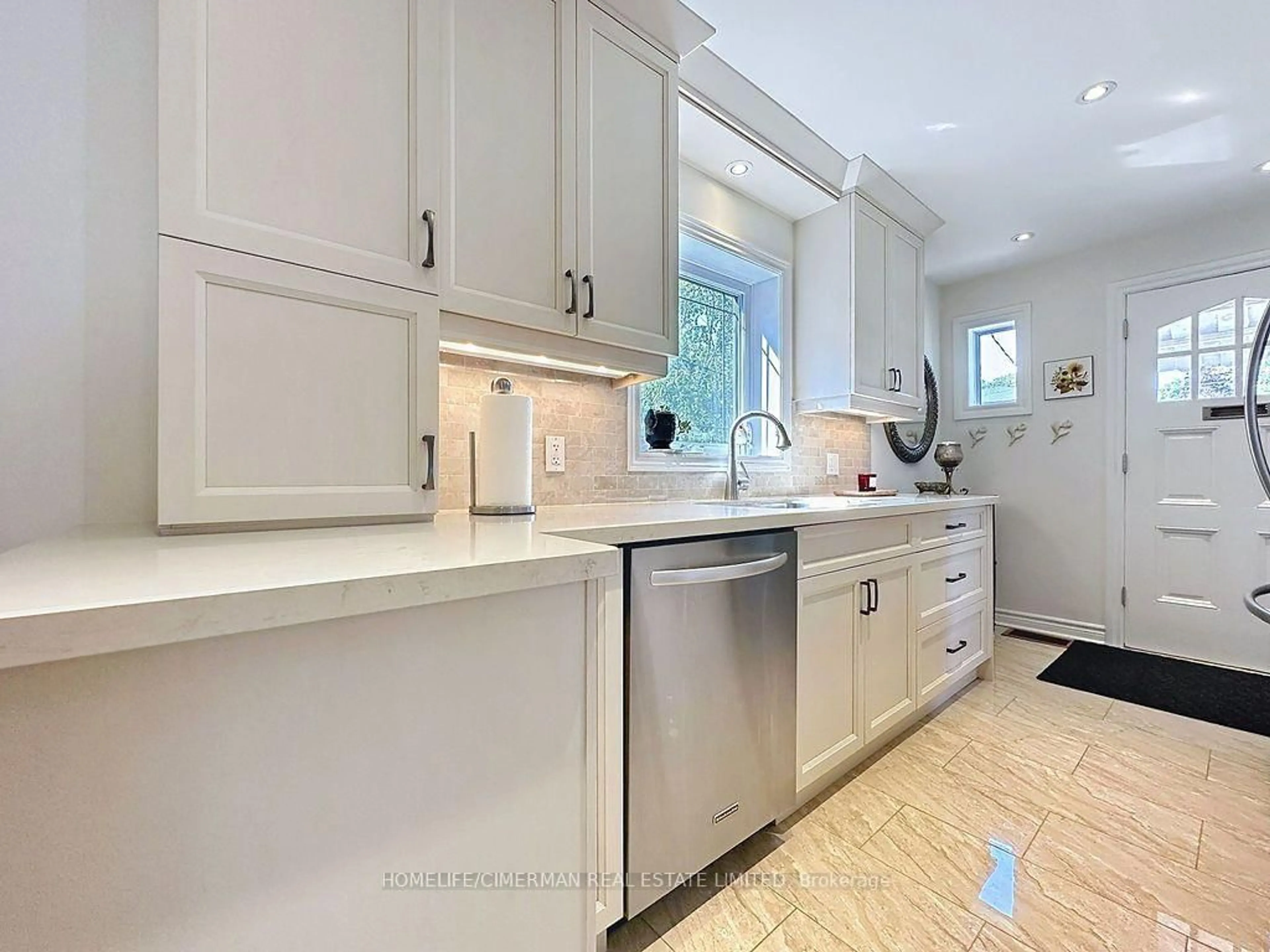 Contemporary kitchen, ceramic/tile floor for 79 Neilson Ave, Toronto Ontario M1M 2S5
