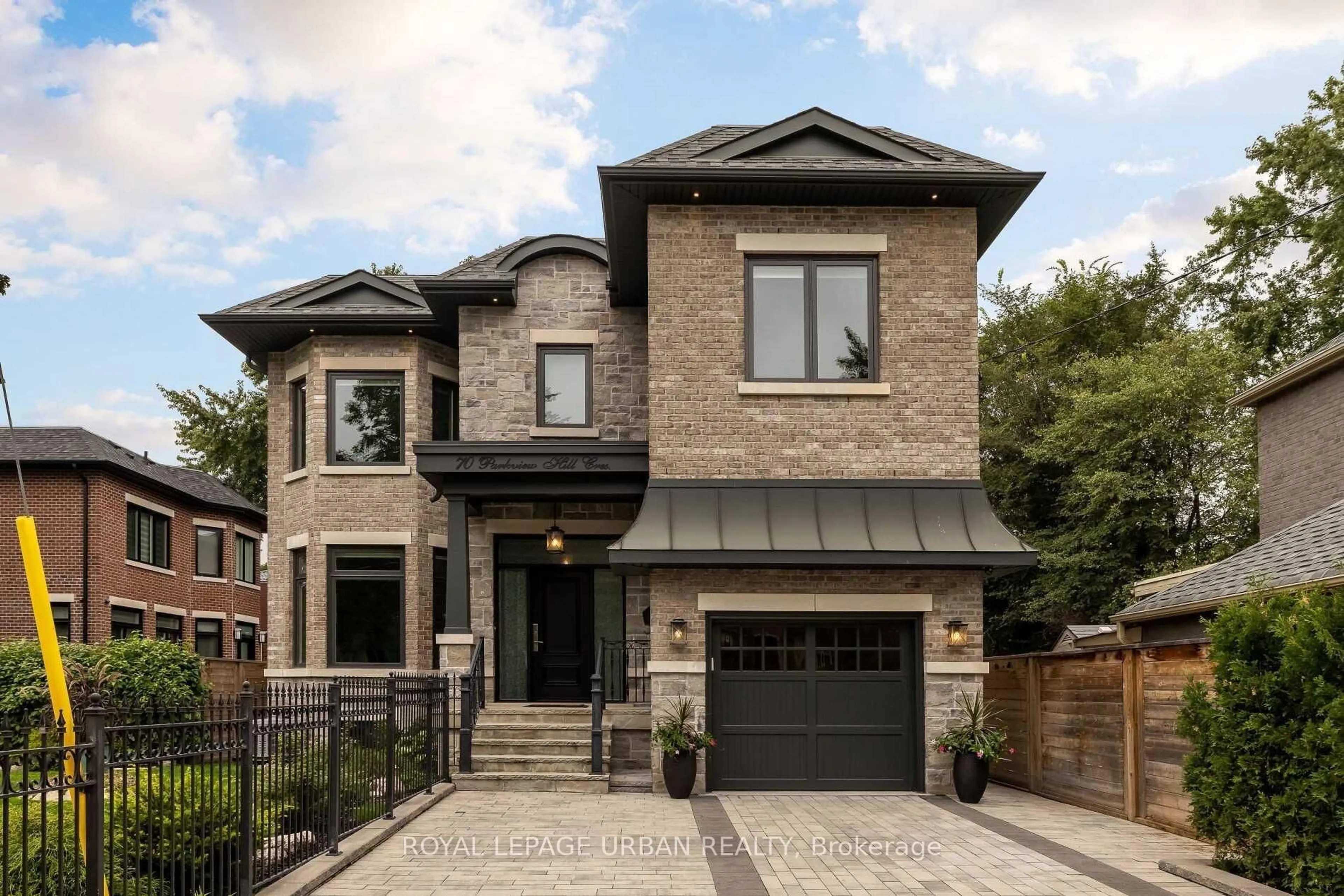Home with brick exterior material, street for 70 Parkview Hill Cres, Toronto Ontario M4B 1R4
