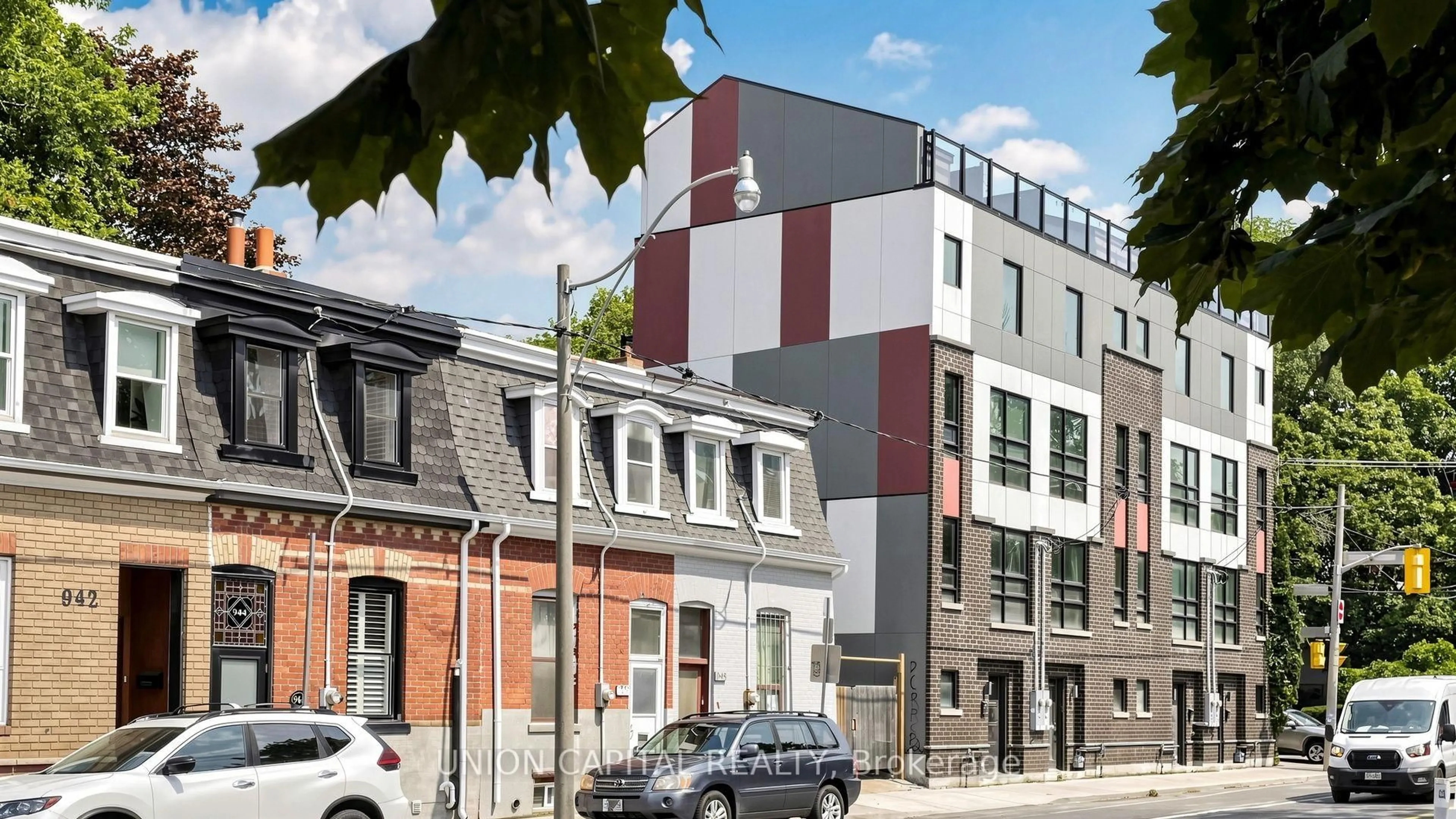 Home with brick exterior material, street for 944 Dundas St, Toronto Ontario M4M 1R3
