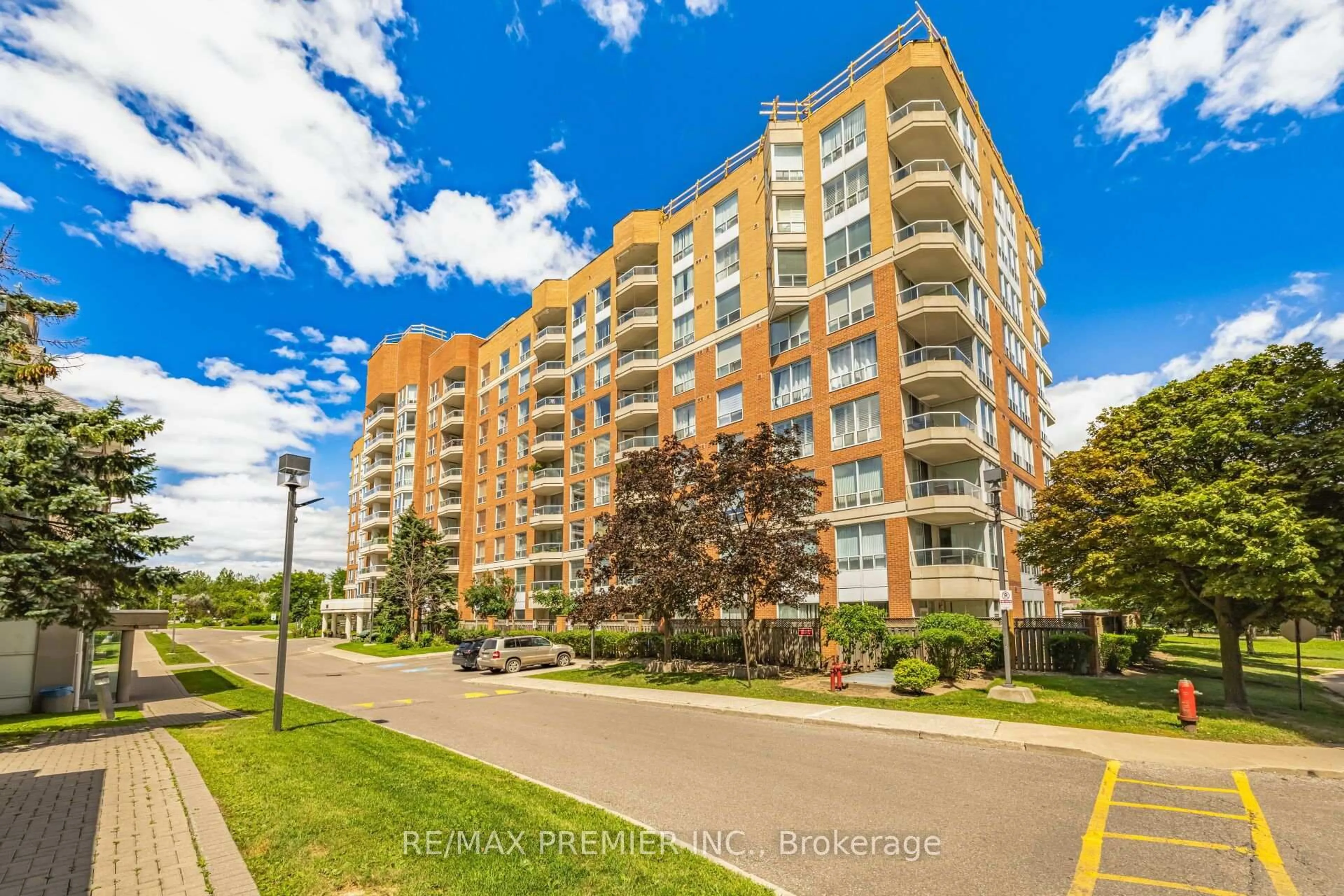 A pic from outside/outdoor area/front of a property/back of a property/a pic from drone, unknown for 480 Mclevin Ave #314, Toronto Ontario M1B 5N9