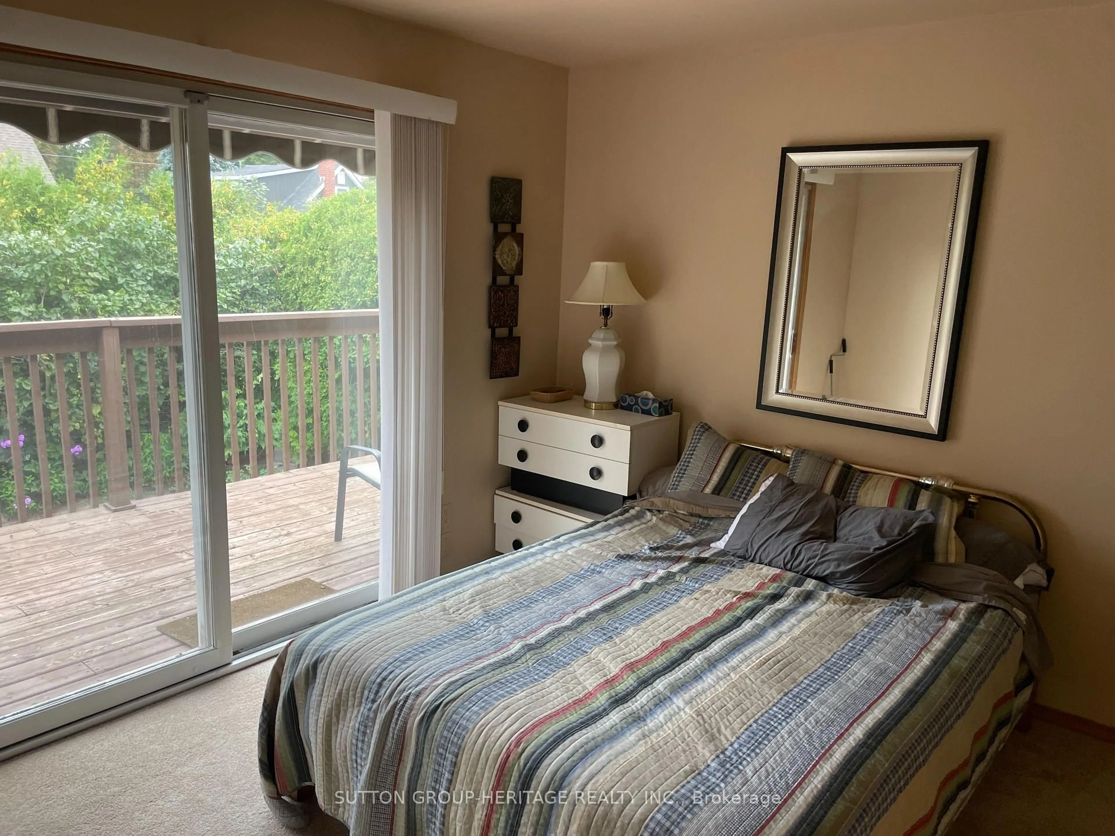 Bedroom with bed, wood/laminate floor for 82 Claymore Cres, Oshawa Ontario L1G 6G2