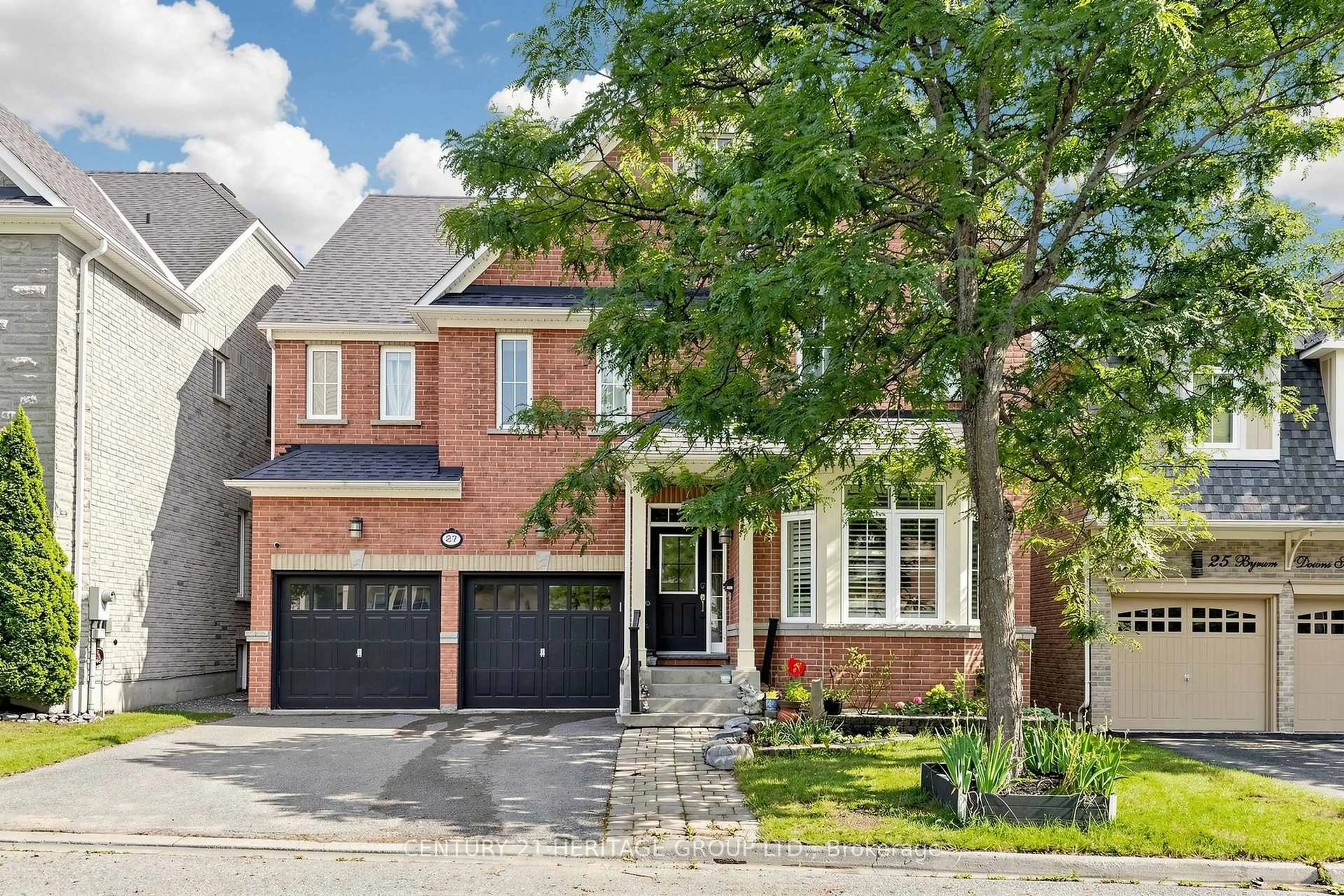 Home with brick exterior material, street for 27 Byram Downs St, Ajax Ontario L1Z 1P9