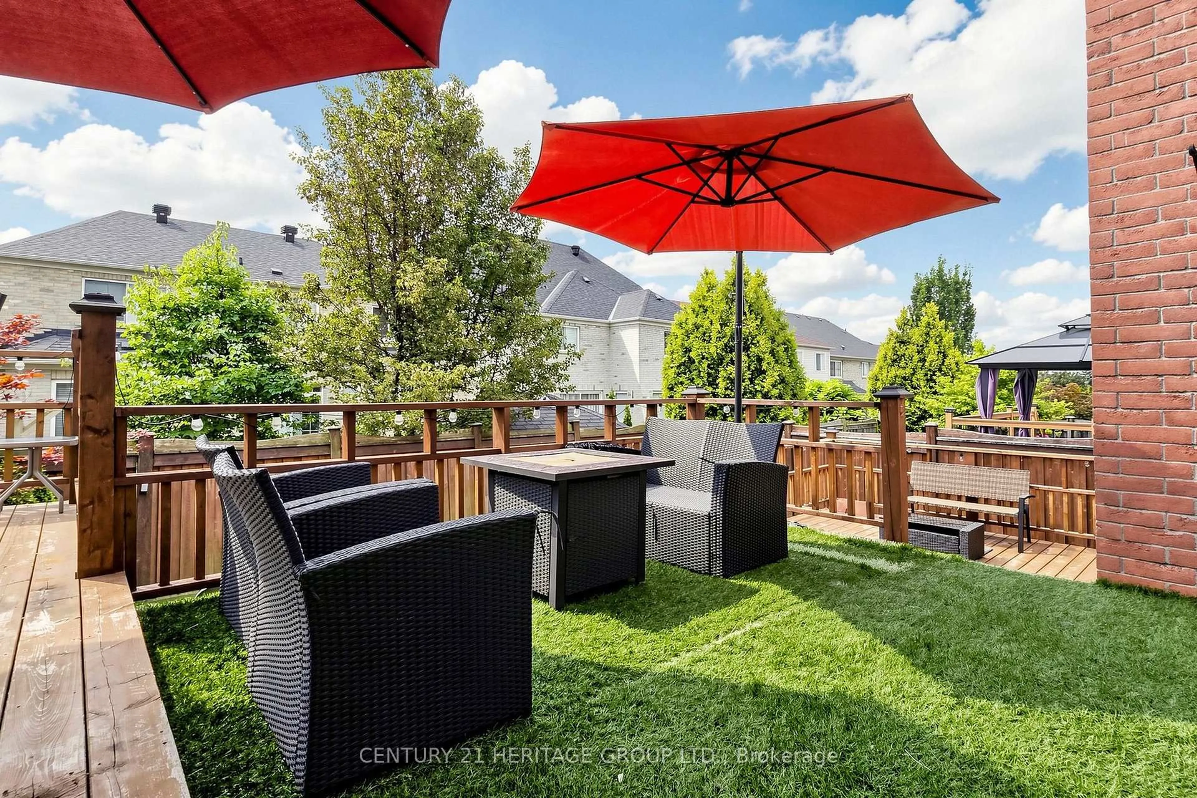 Patio, mountain view for 27 Byram Downs St, Ajax Ontario L1Z 1P9