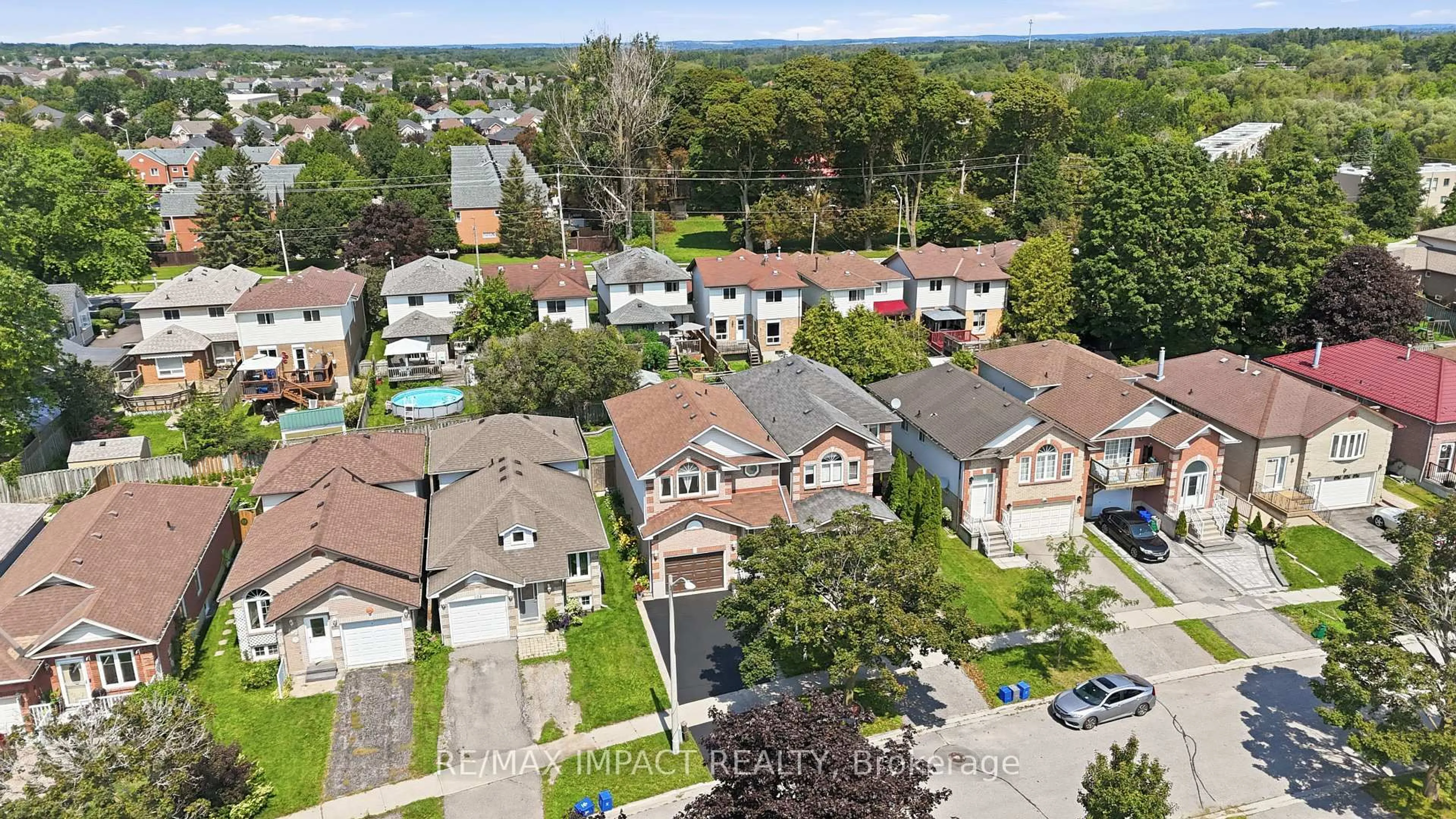 A pic from outside/outdoor area/front of a property/back of a property/a pic from drone, street for 106 Mcfeeters Cres, Clarington Ontario L1C 4Y6
