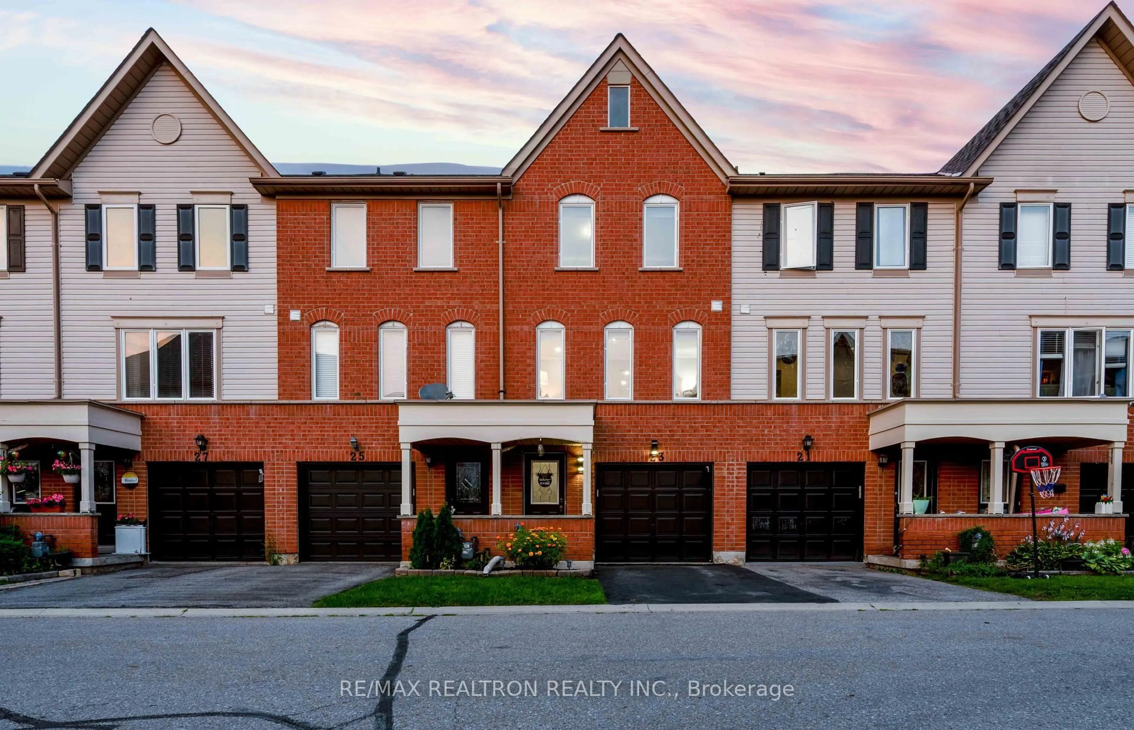 Home with brick exterior material, street for 23 Pennefather Lane, Ajax Ontario L1T 4H2