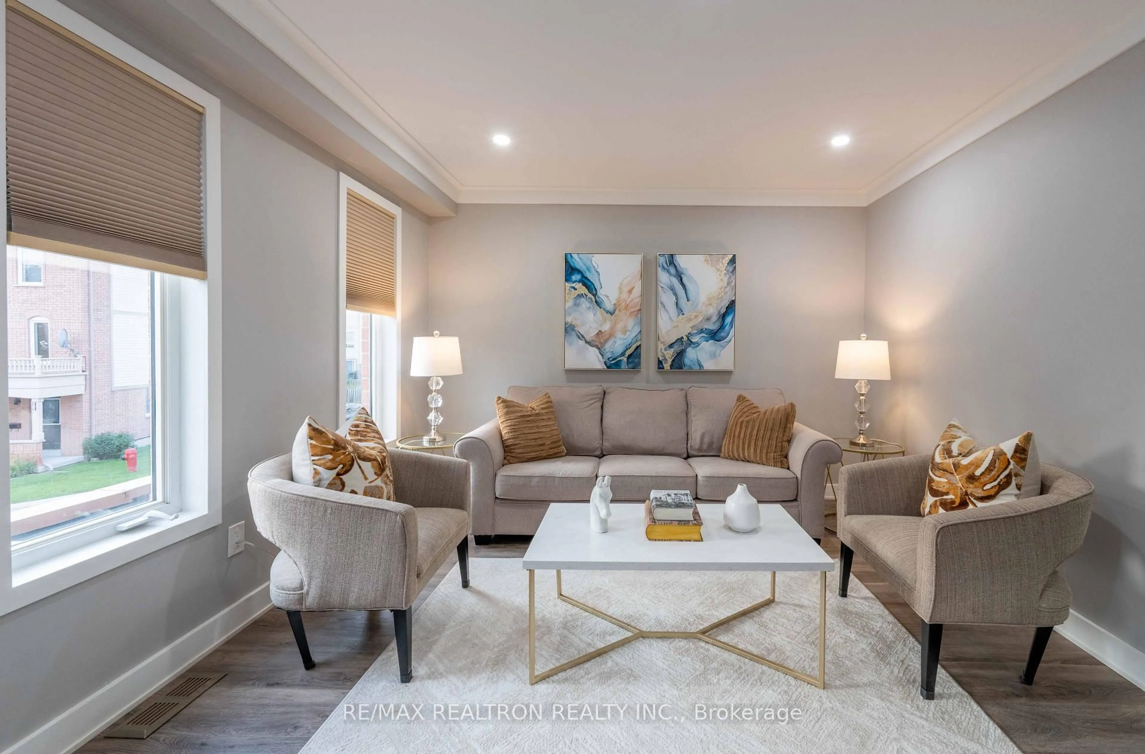 Living room with furniture, unknown for 23 Pennefather Lane, Ajax Ontario L1T 4H2
