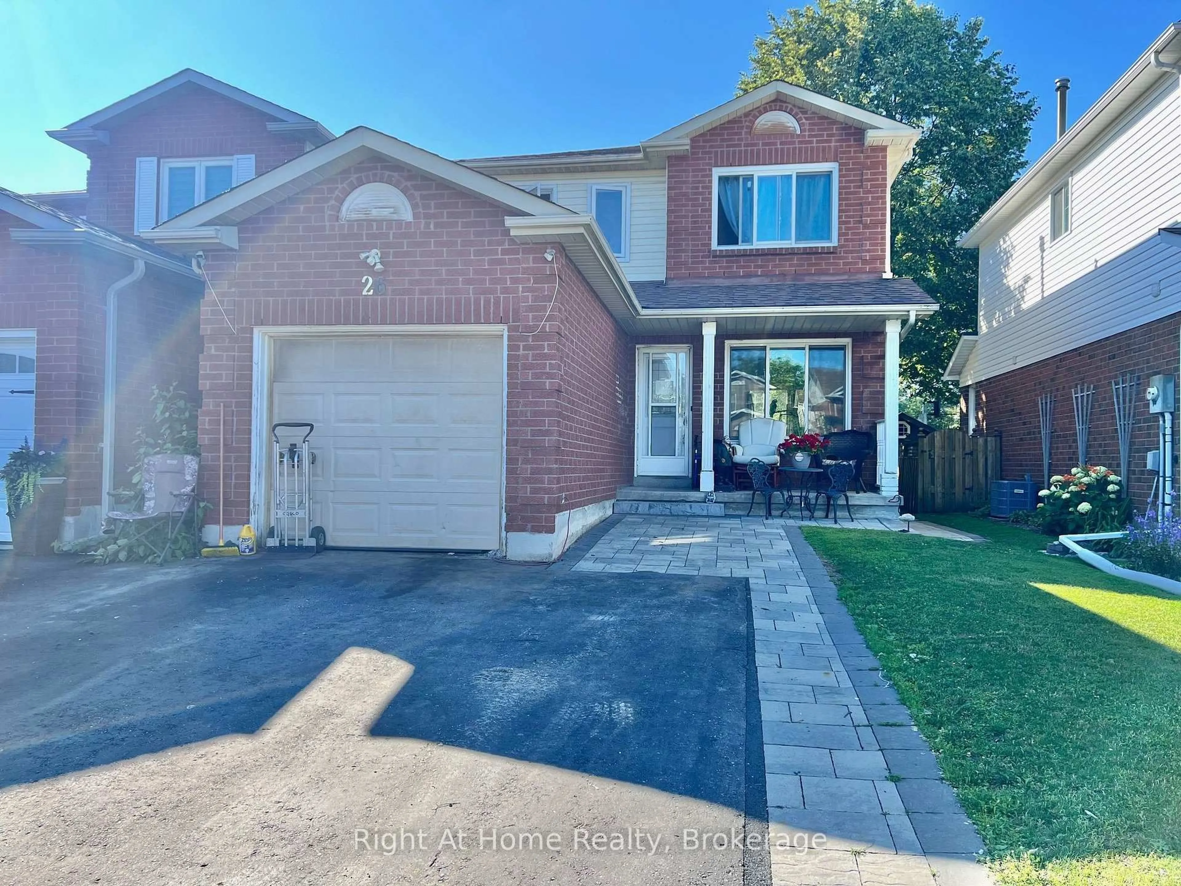 Home with brick exterior material, street for 26 Moyse Dr, Clarington Ontario L1E 2V4