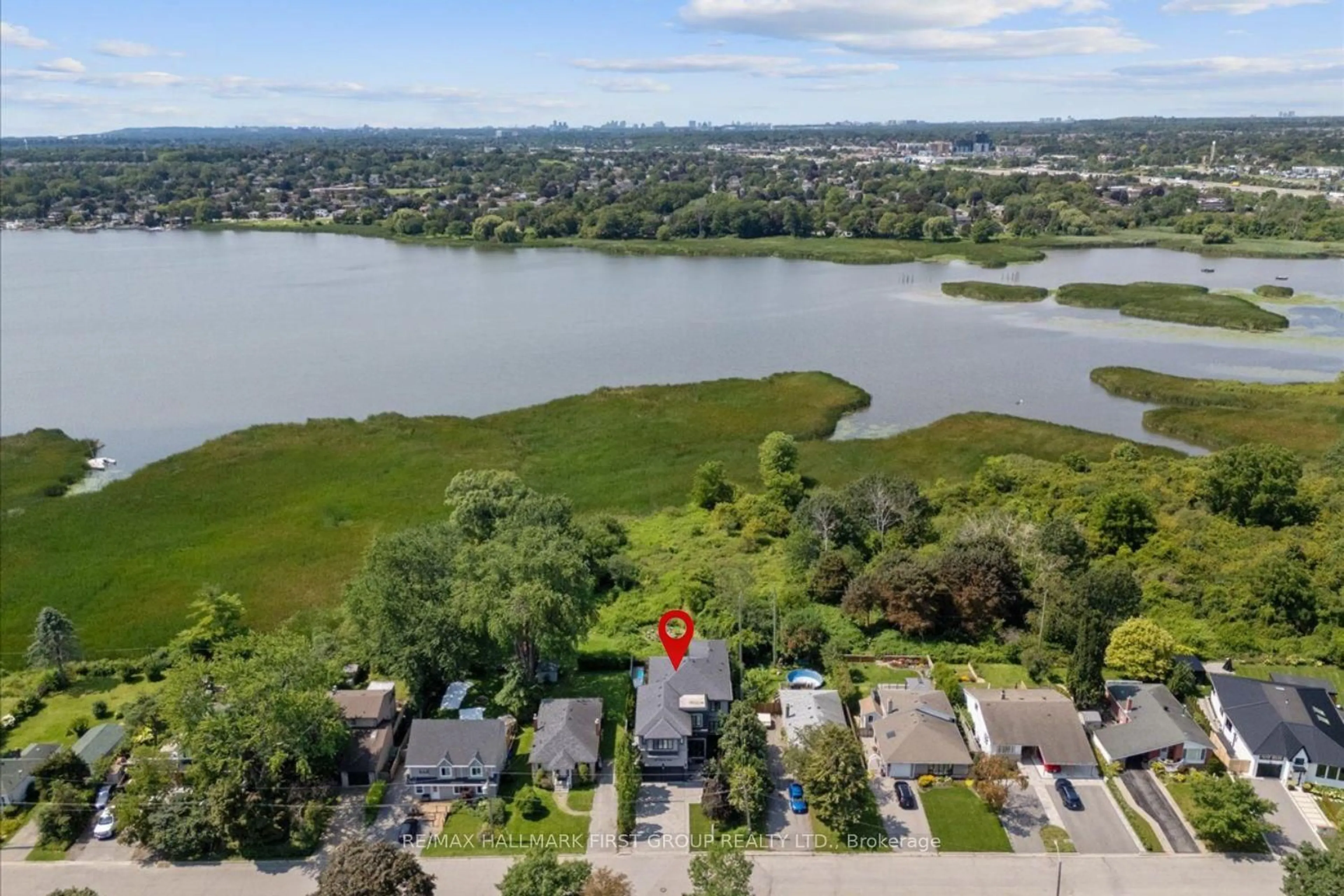 A pic from outside/outdoor area/front of a property/back of a property/a pic from drone, water/lake/river/ocean view for 830 Fairview Ave, Pickering Ontario L1W 1M8