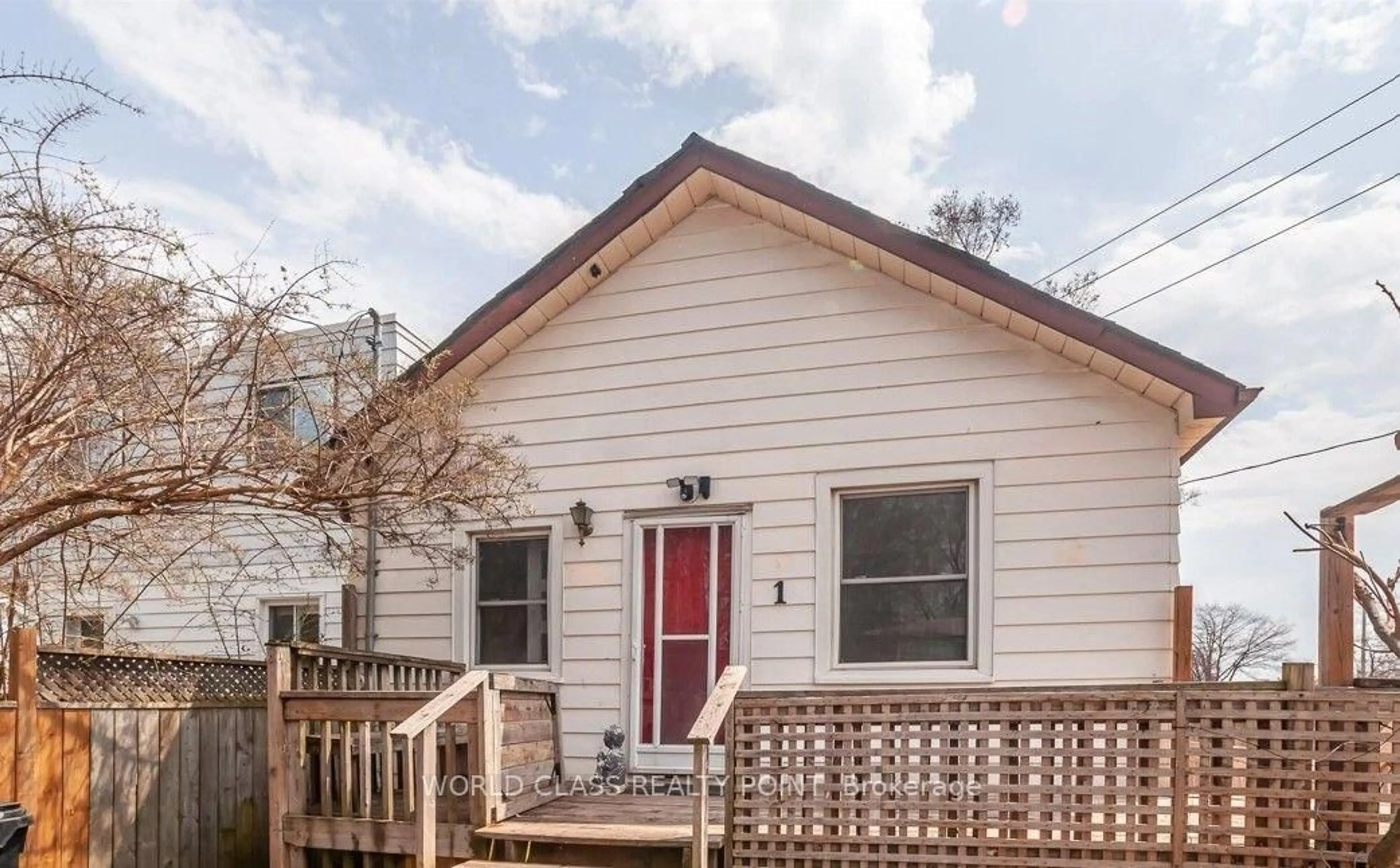 Home with vinyl exterior material, street for 1 Mcintosh St, Toronto Ontario M1N 3Y3