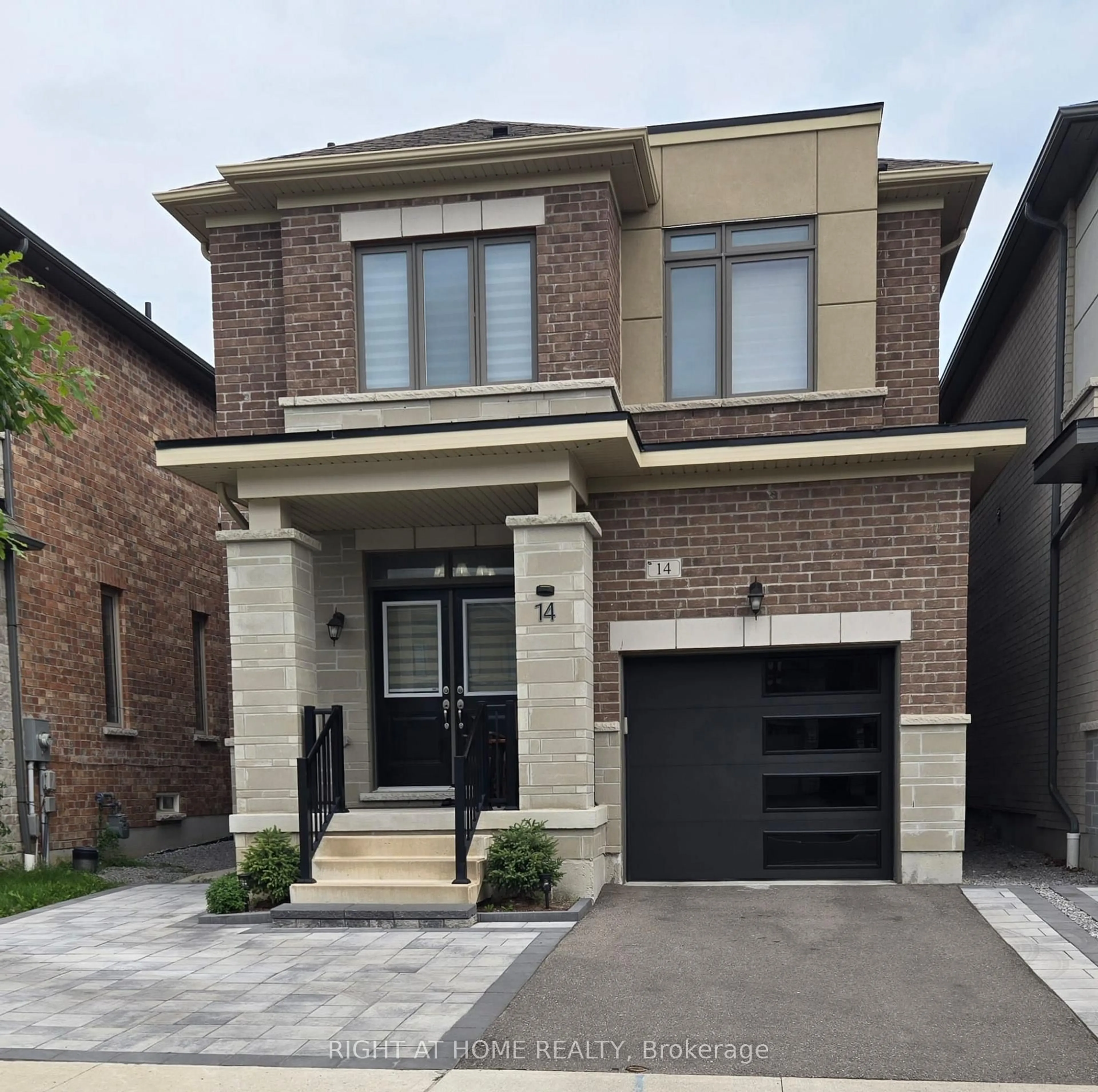 Home with brick exterior material, street for 14 Ogston Cres, Whitby Ontario L1P 0G9