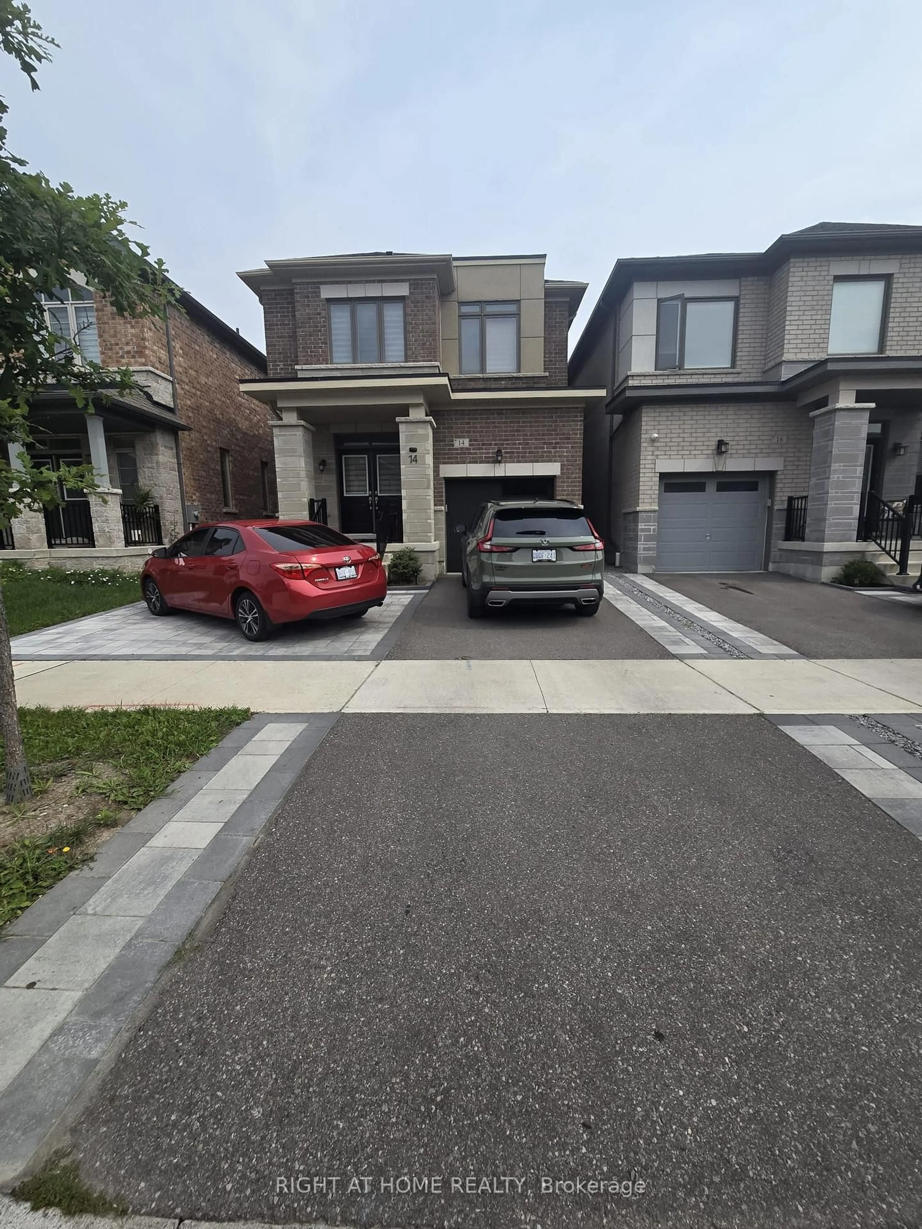Home with brick exterior material, street for 14 Ogston Cres, Whitby Ontario L1P 0G9