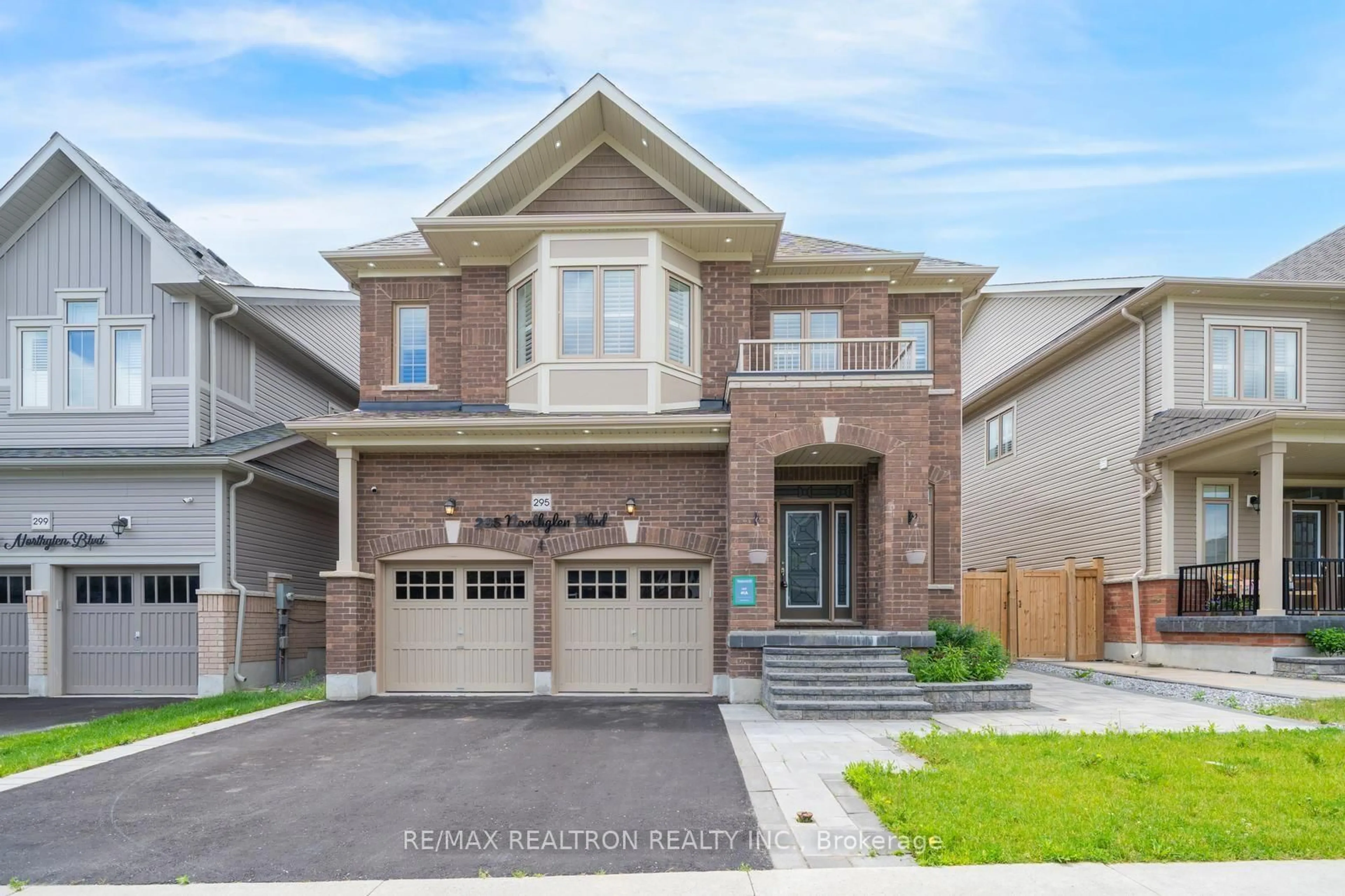 Home with brick exterior material, street for 295 Northglen Blvd, Clarington Ontario L1C 3K2