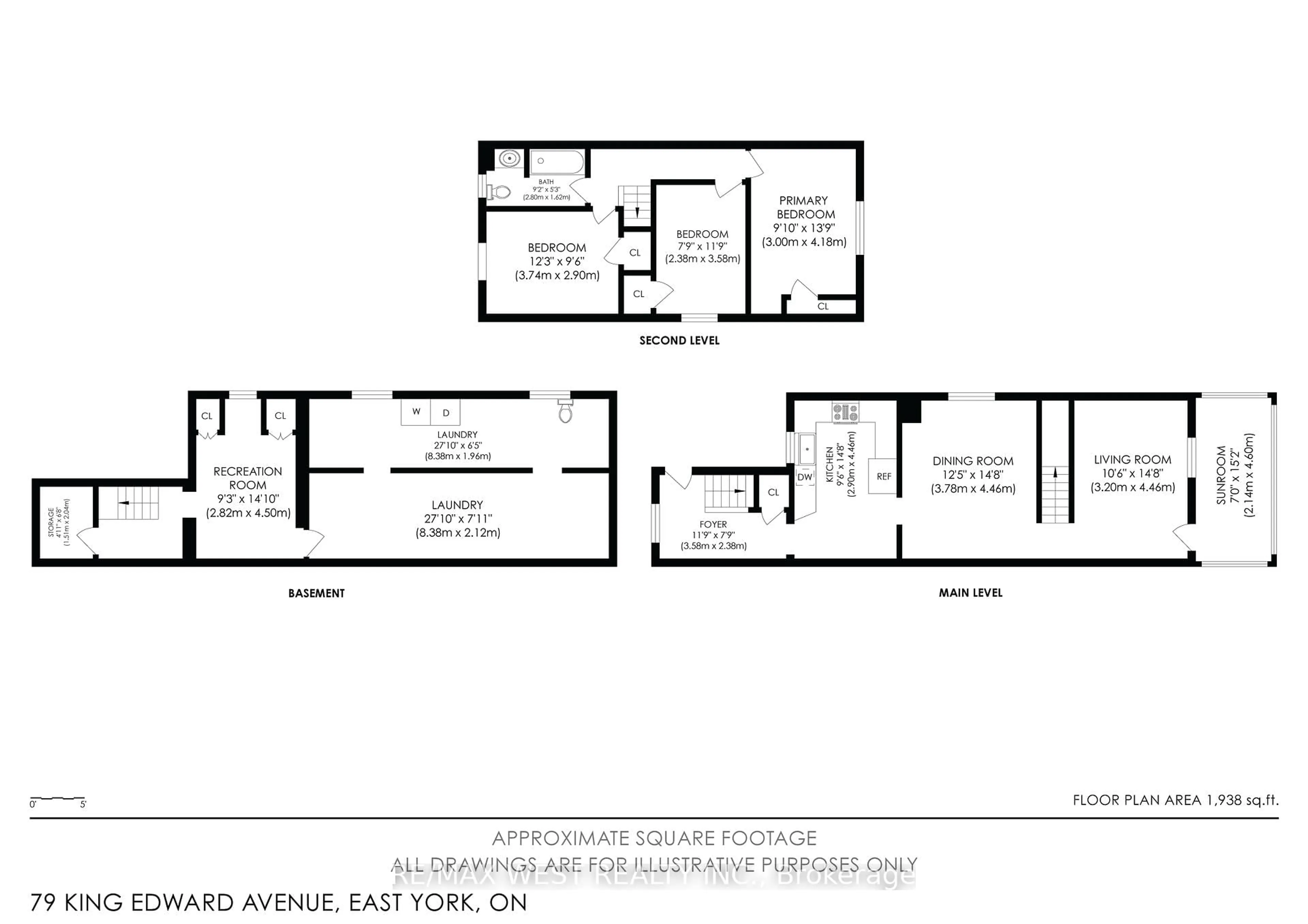 Floor plan for 79 King Edward Ave, Toronto Ontario M4C 5J5