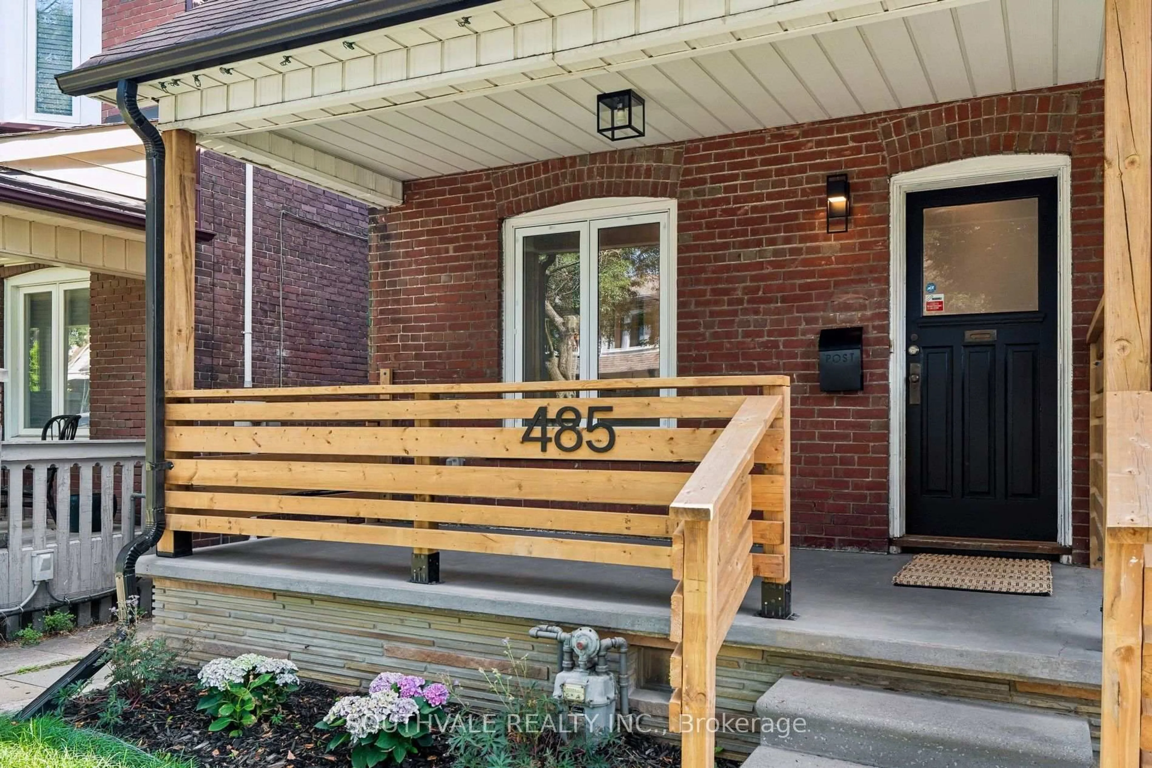 Home with brick exterior material, street for 485 Strathmore Blvd, Toronto Ontario M4C 1N8