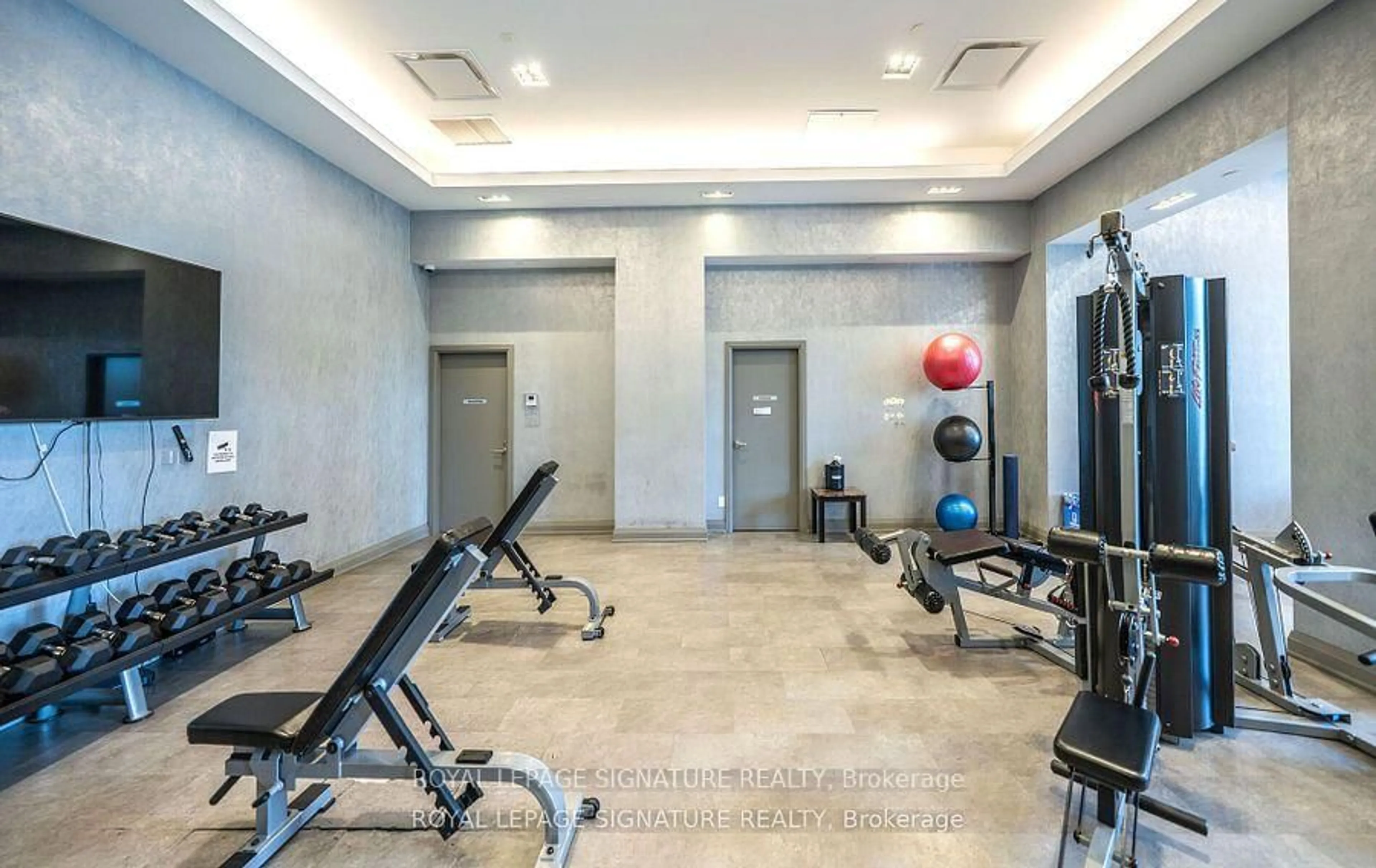 Gym or fitness room for 30 Meadowglen Pl #519, Toronto Ontario M1G 0A6