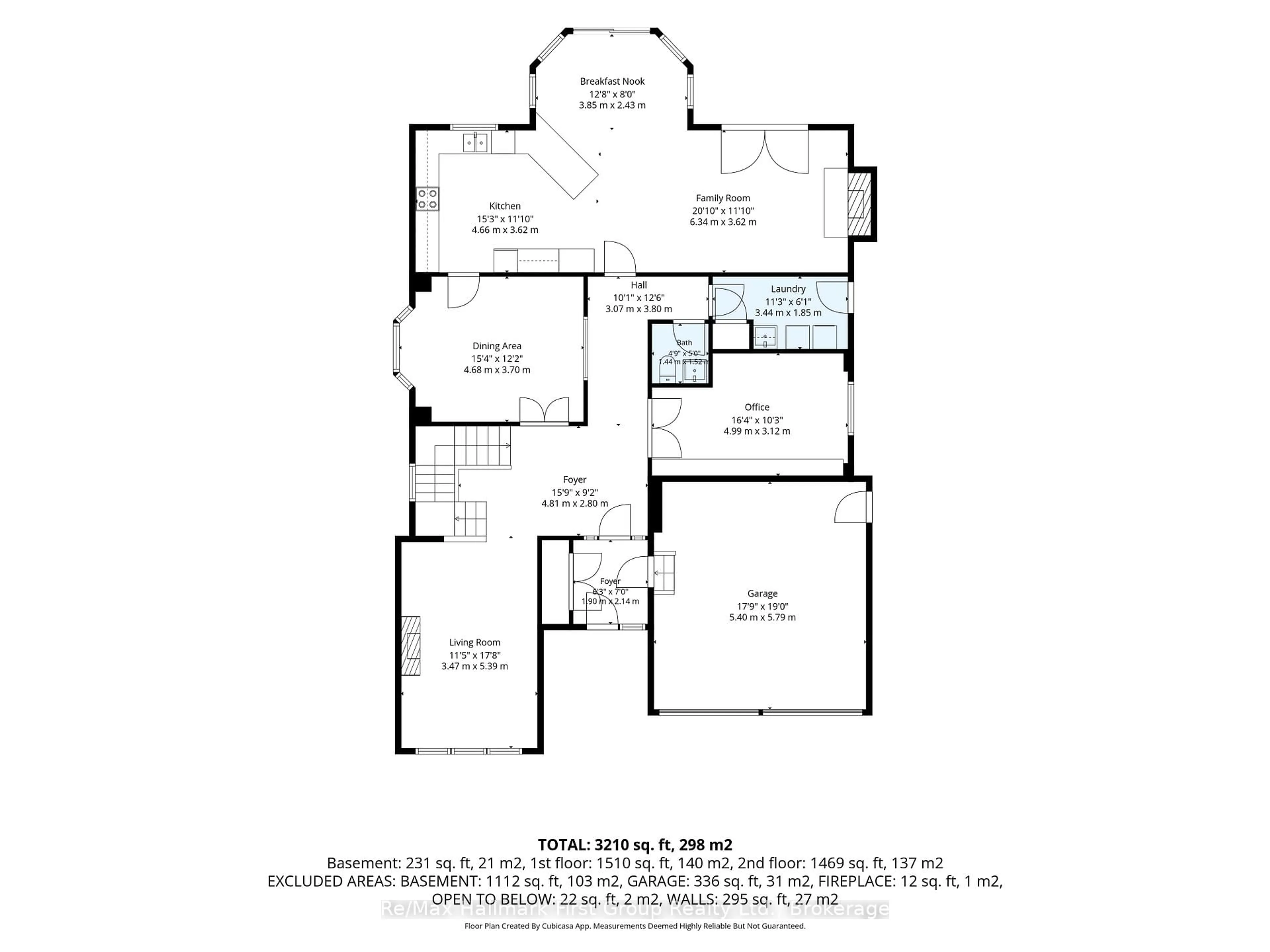 Floor plan for 49 Rothean Dr, Whitby Ontario L1P 1L5