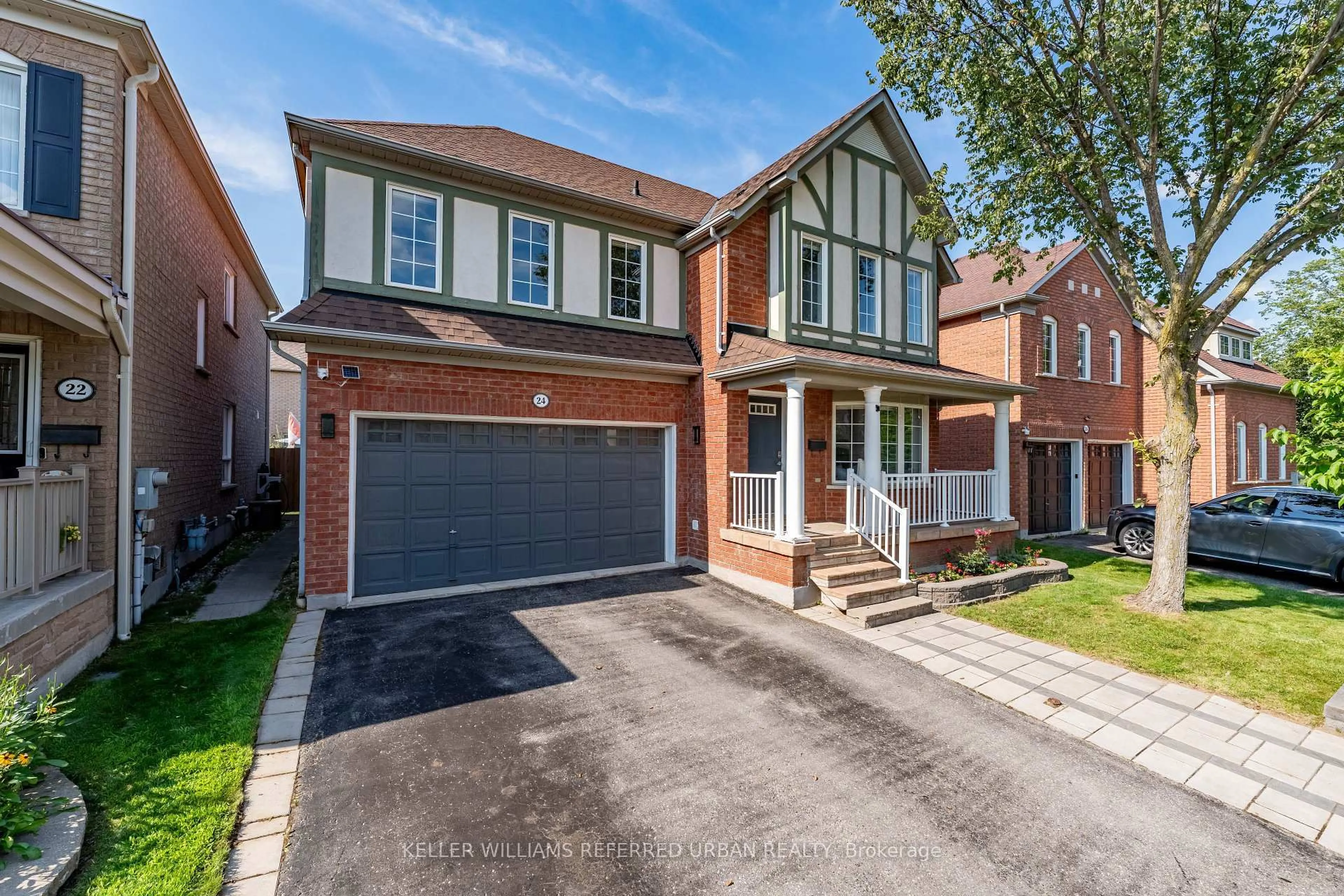Home with brick exterior material, street for 24 Bradbury Cres, Ajax Ontario L1T 4H5