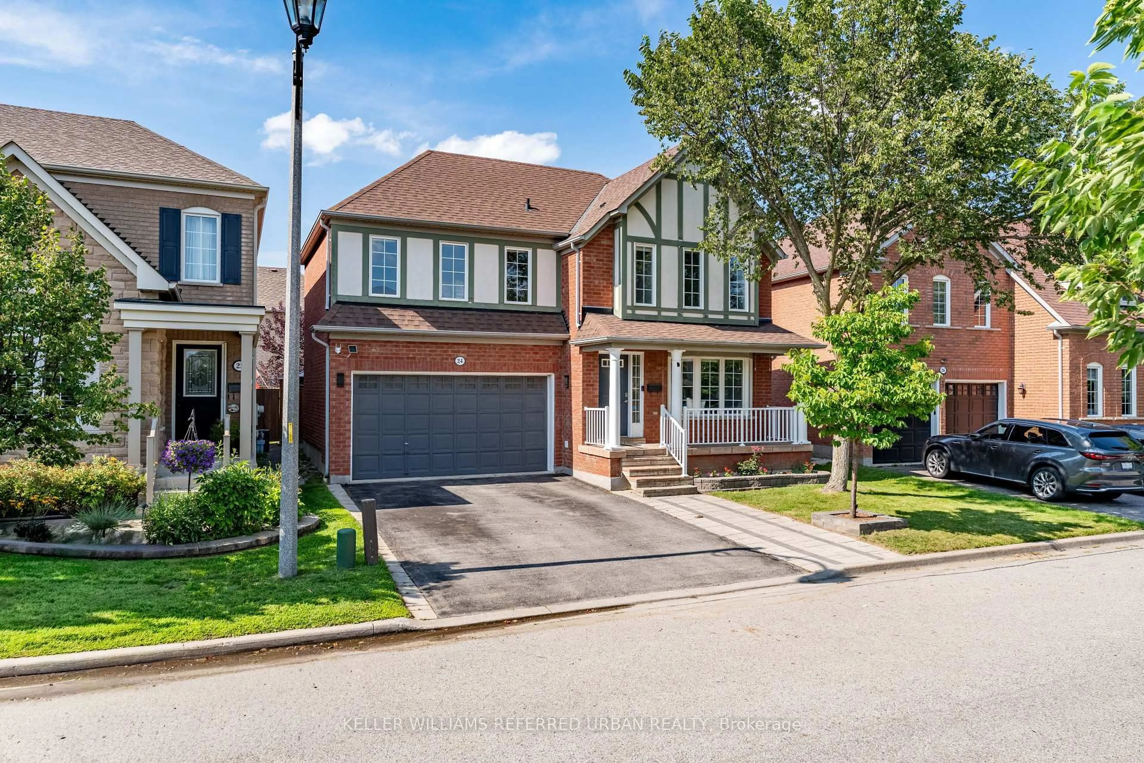 Home with brick exterior material, street for 24 Bradbury Cres, Ajax Ontario L1T 4H5
