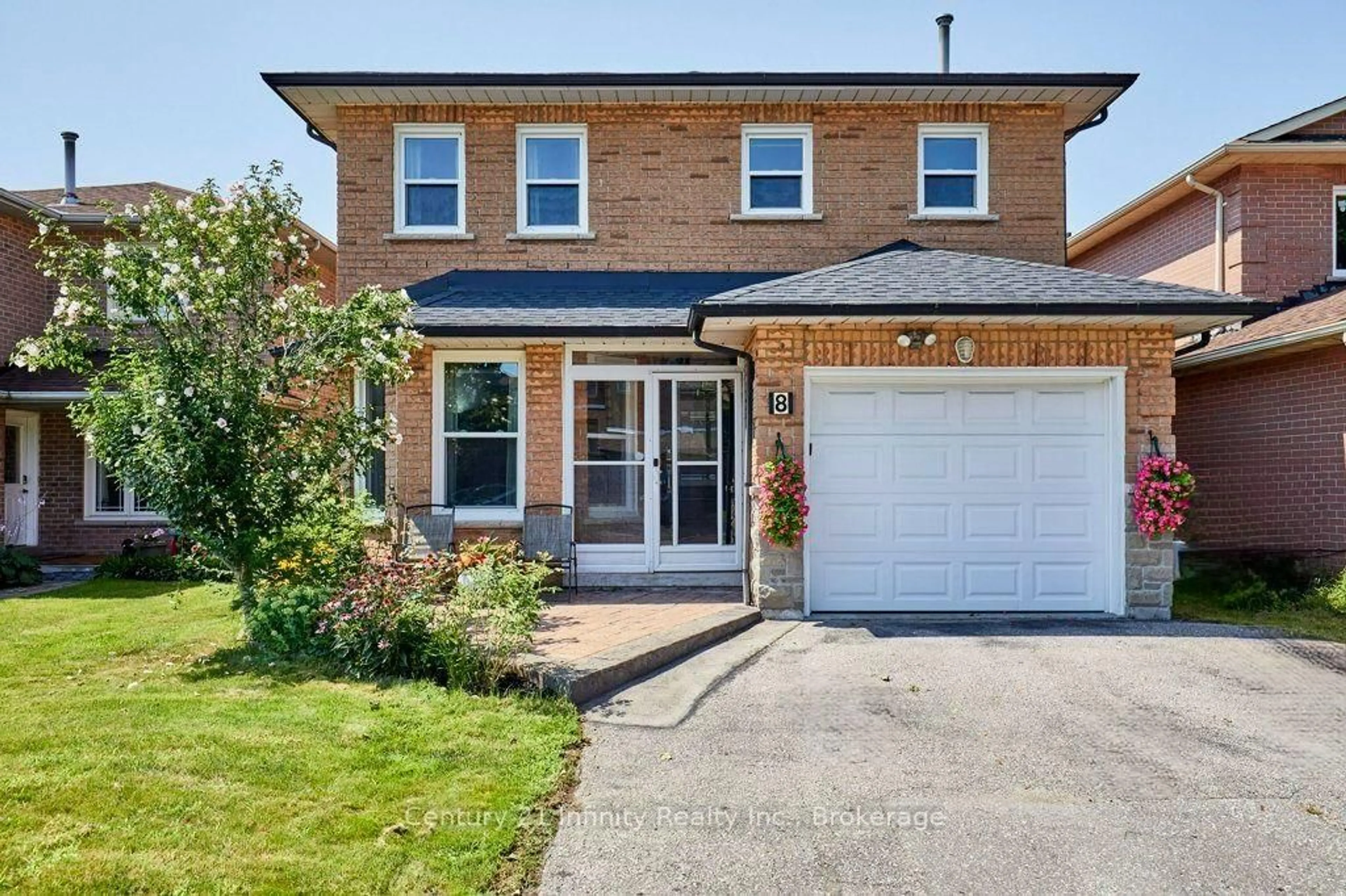 Home with brick exterior material, street for 8 Murkar Cres, Whitby Ontario L1N 8Y4