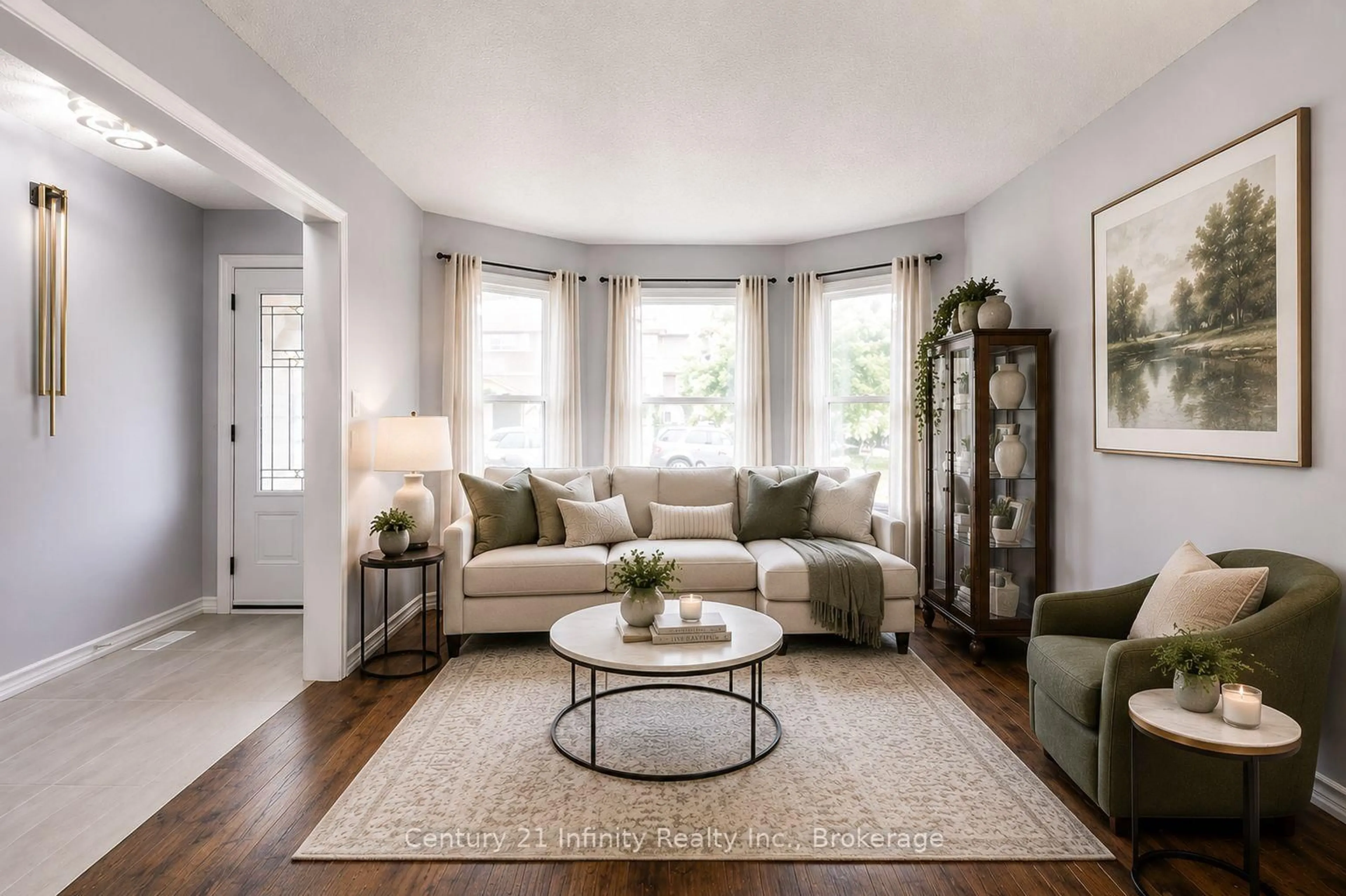 Living room with furniture, unknown for 8 Murkar Cres, Whitby Ontario L1N 8Y4