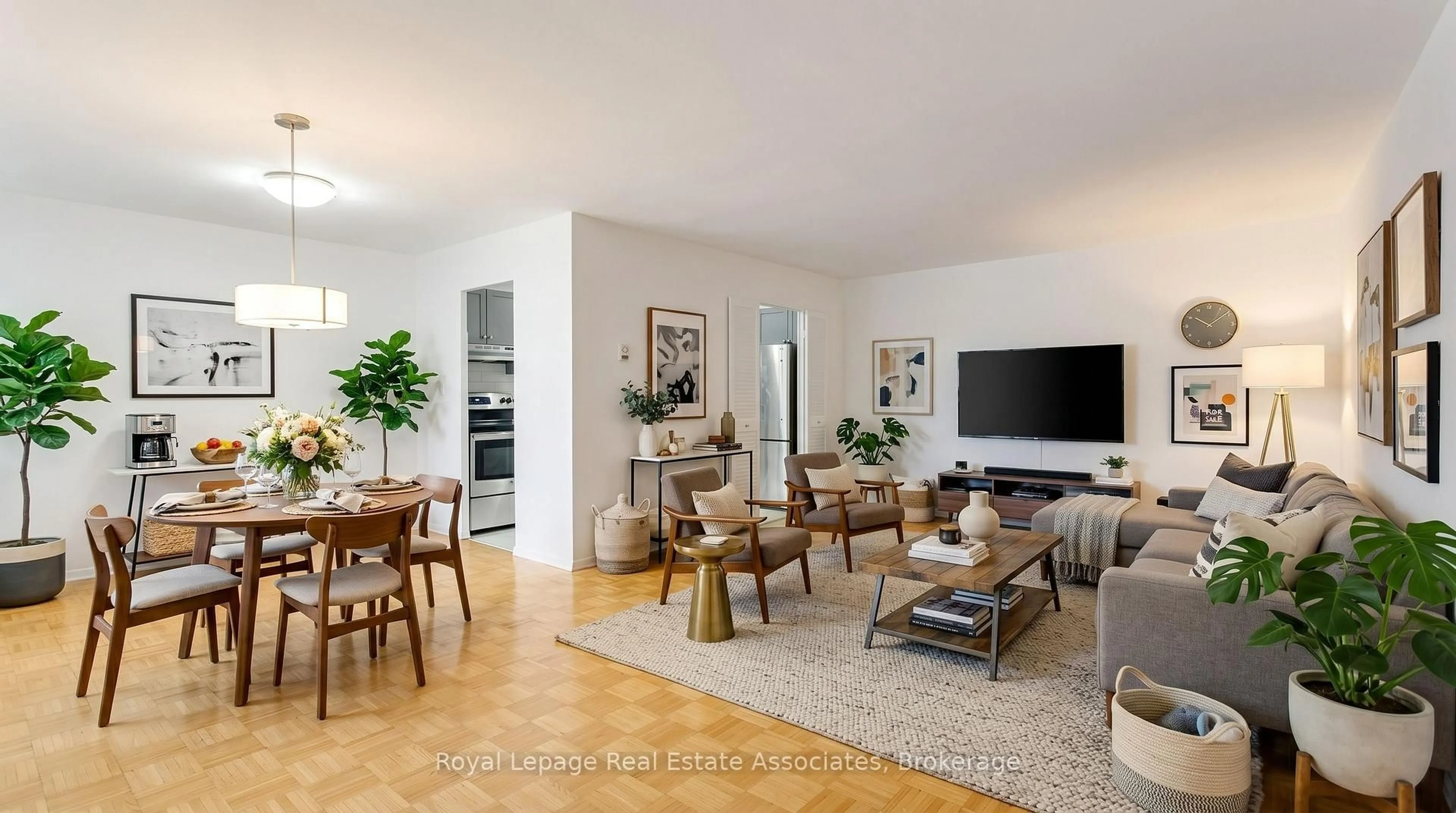 Living room with furniture, unknown for 5 Massey Sq #1710, Toronto Ontario M4C 5L6