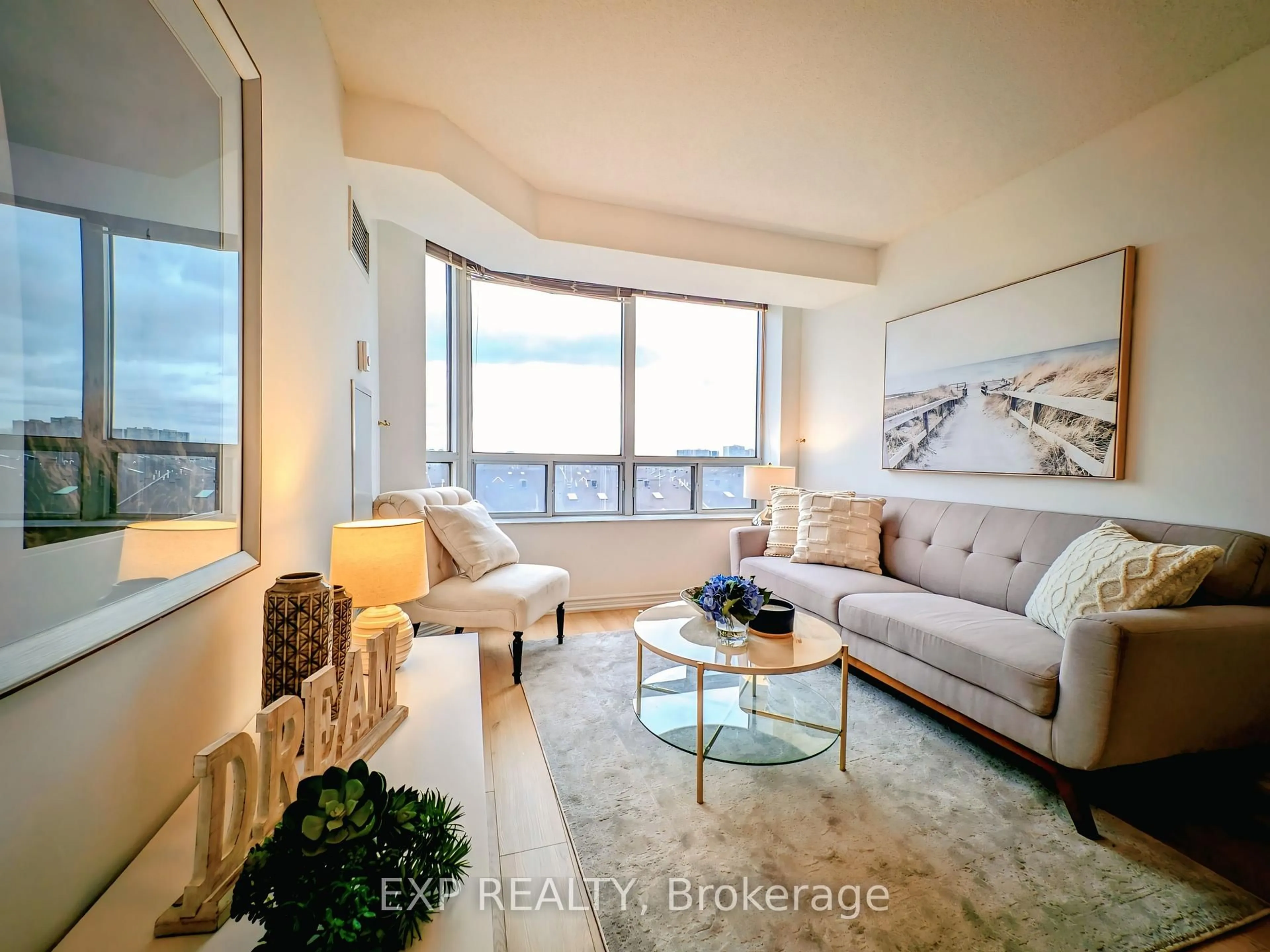 Living room with furniture, unknown for 3088 Kennedy Rd #712, Toronto Ontario M1V 5M4