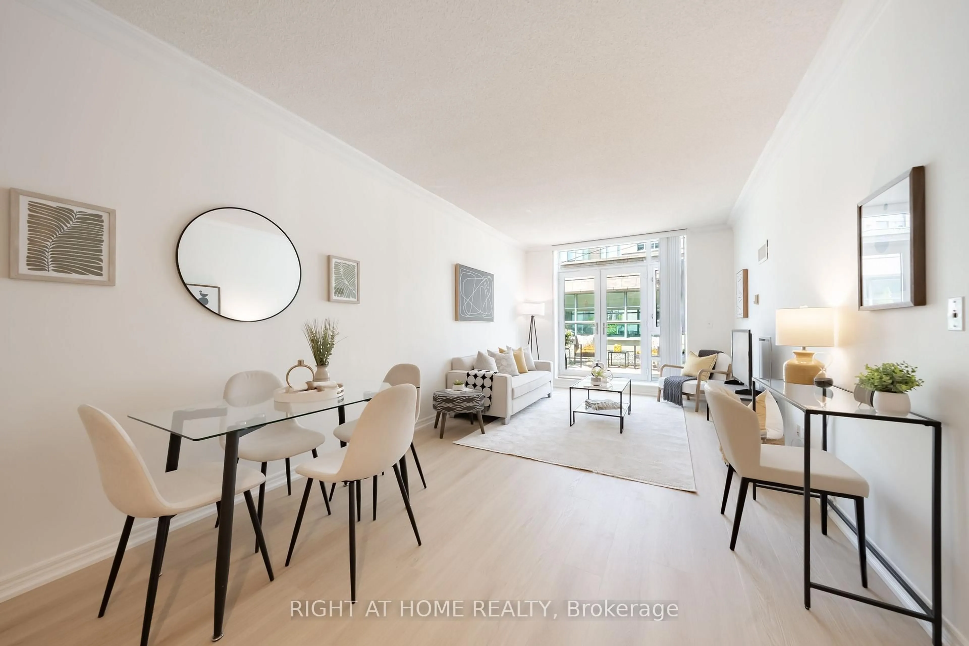 Living room with furniture, unknown for 35 Boardwalk Dr #202, Toronto Ontario M4L 3Y8