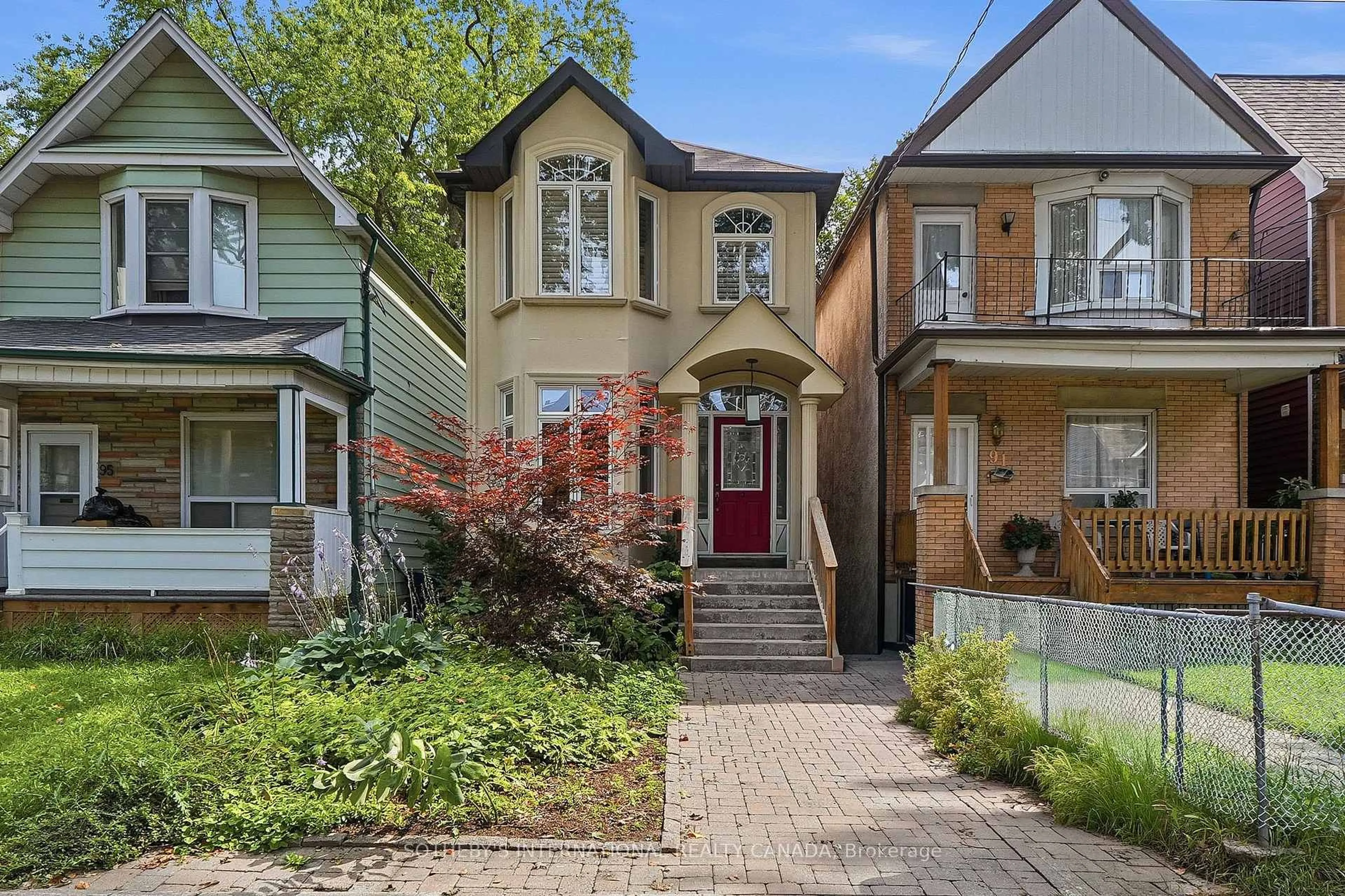 Home with brick exterior material, street for 93 Eaton Ave, Toronto Ontario M4J 2Z4