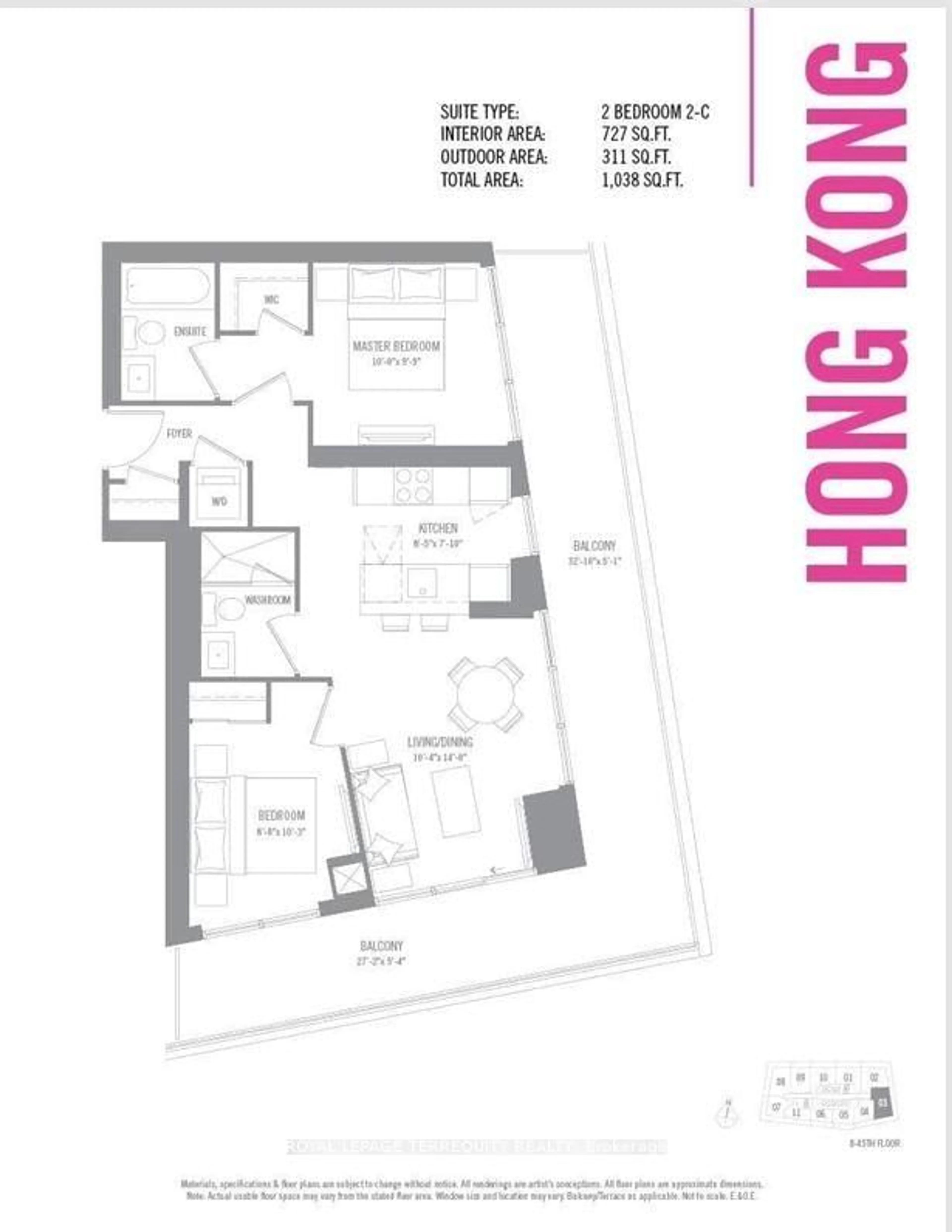 Floor plan for 10 Calamint Lane #66, Toronto Ontario M1W 2H1