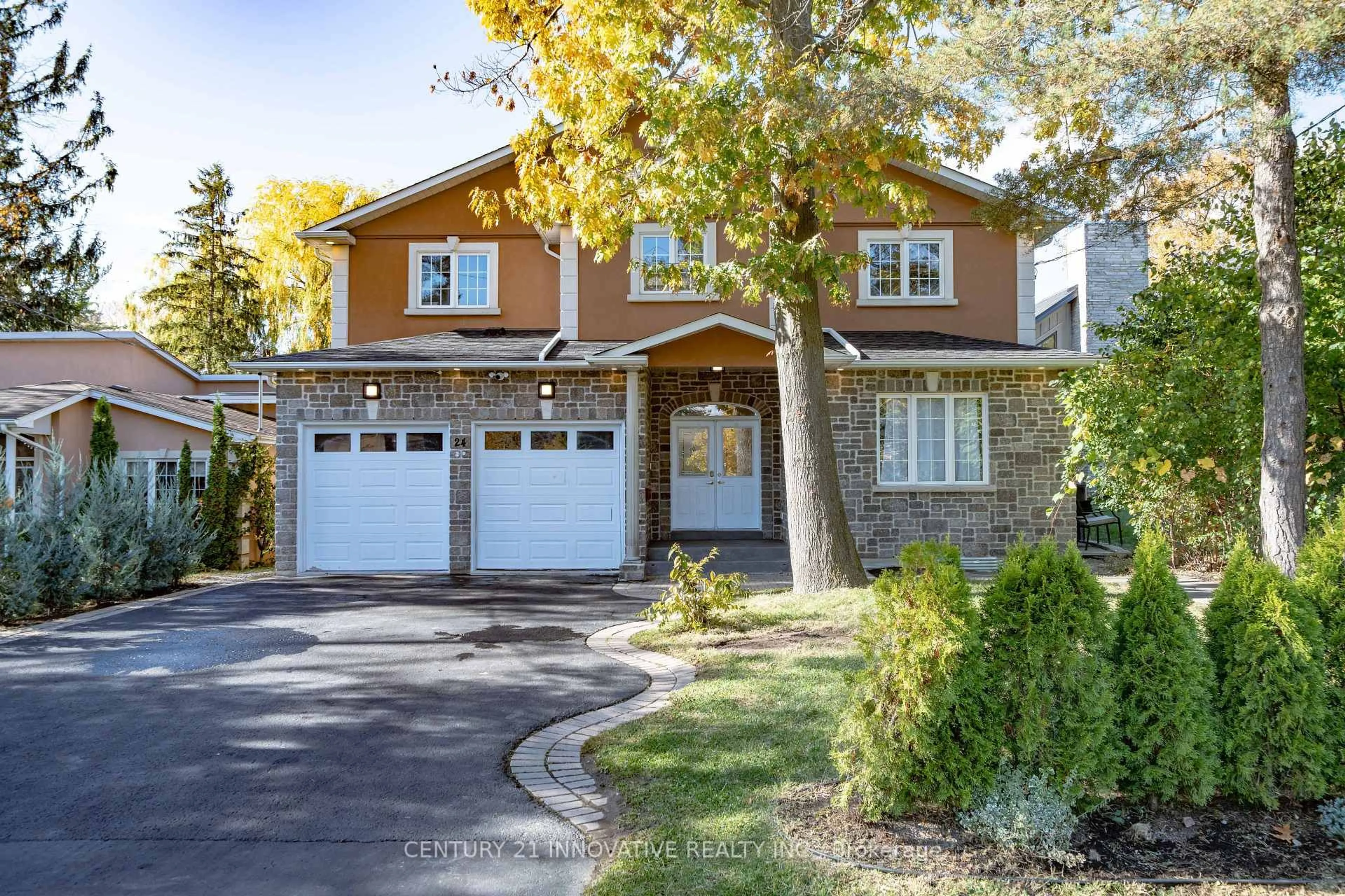 Home with brick exterior material, street for 24 Cedarview Dr, Toronto Ontario M1C 2K6