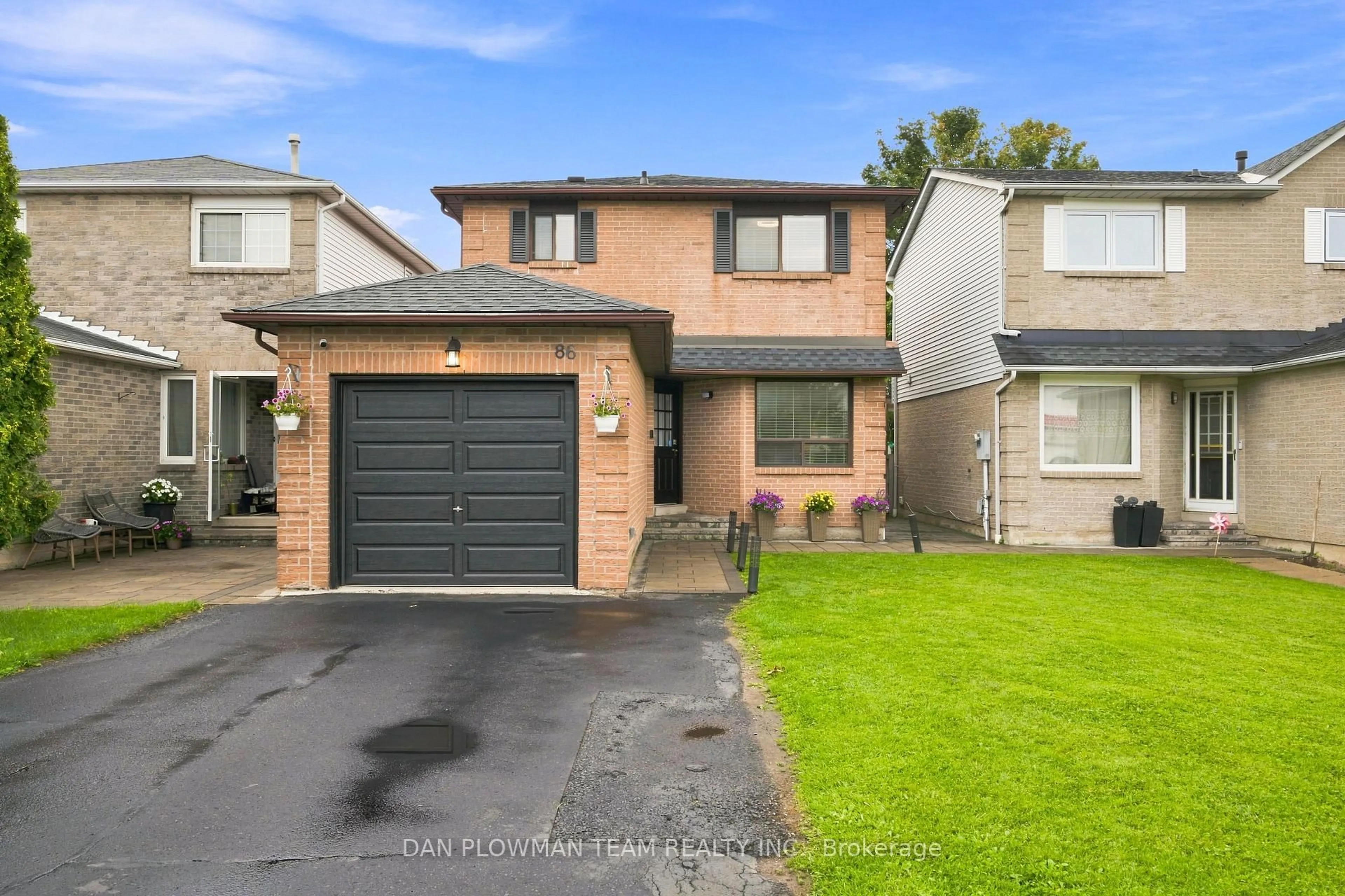 Home with brick exterior material, street for 86 Barnes Dr, Ajax Ontario L1S 5E5