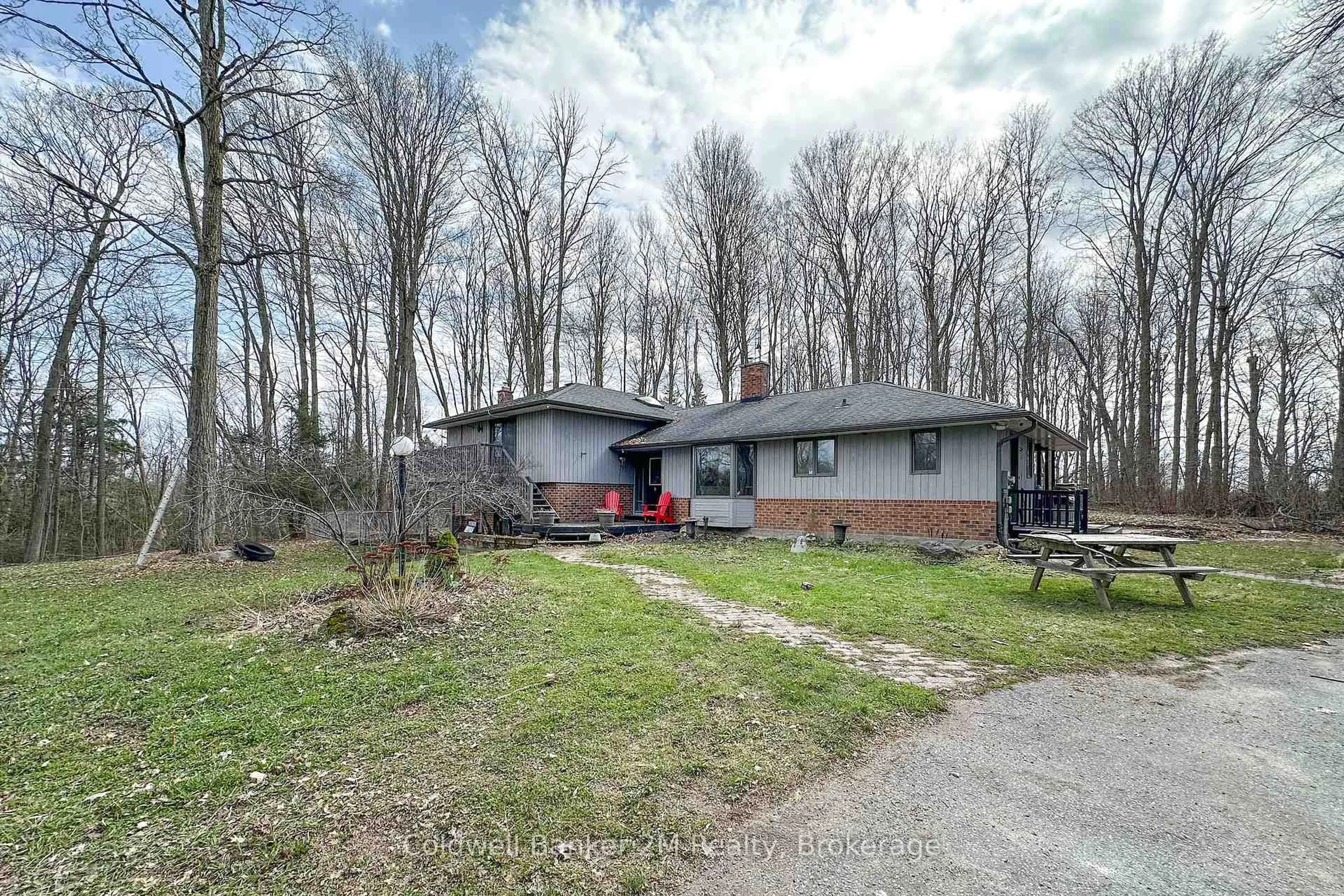A pic from outside/outdoor area/front of a property/back of a property/a pic from drone, unknown for 14900 Regional Rd 57, Scugog Ontario L0B 1B0
