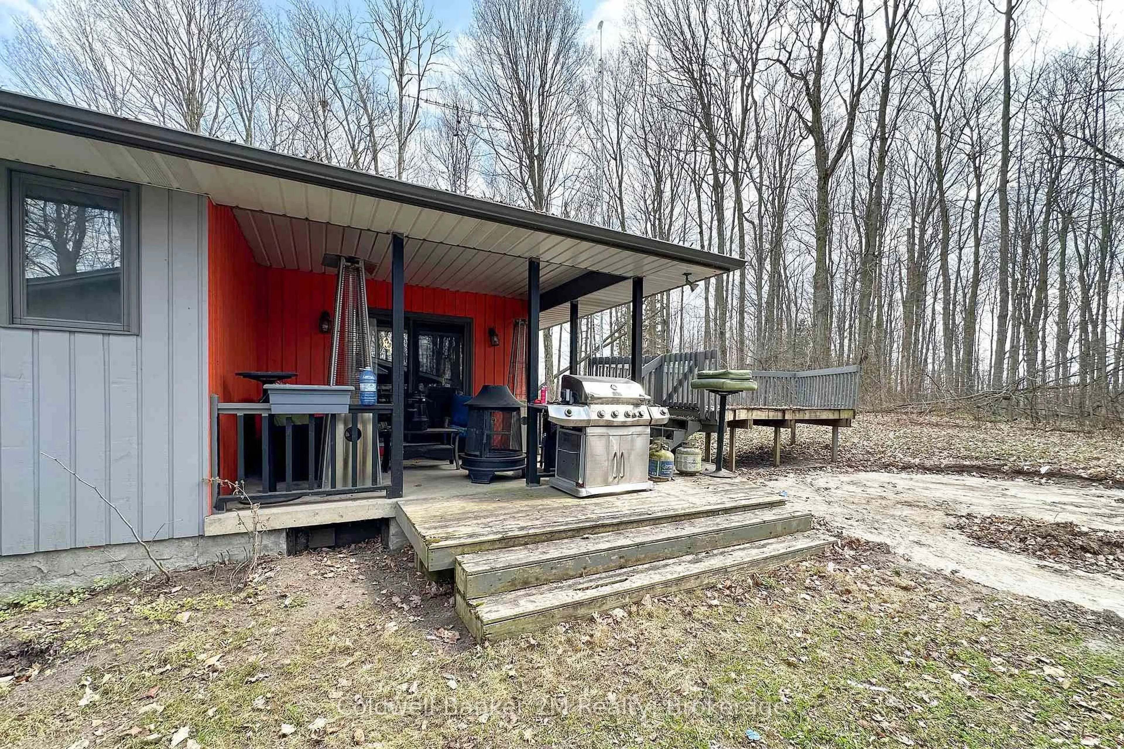 Patio, forest/trees view for 14900 Regional Rd 57, Scugog Ontario L0B 1B0