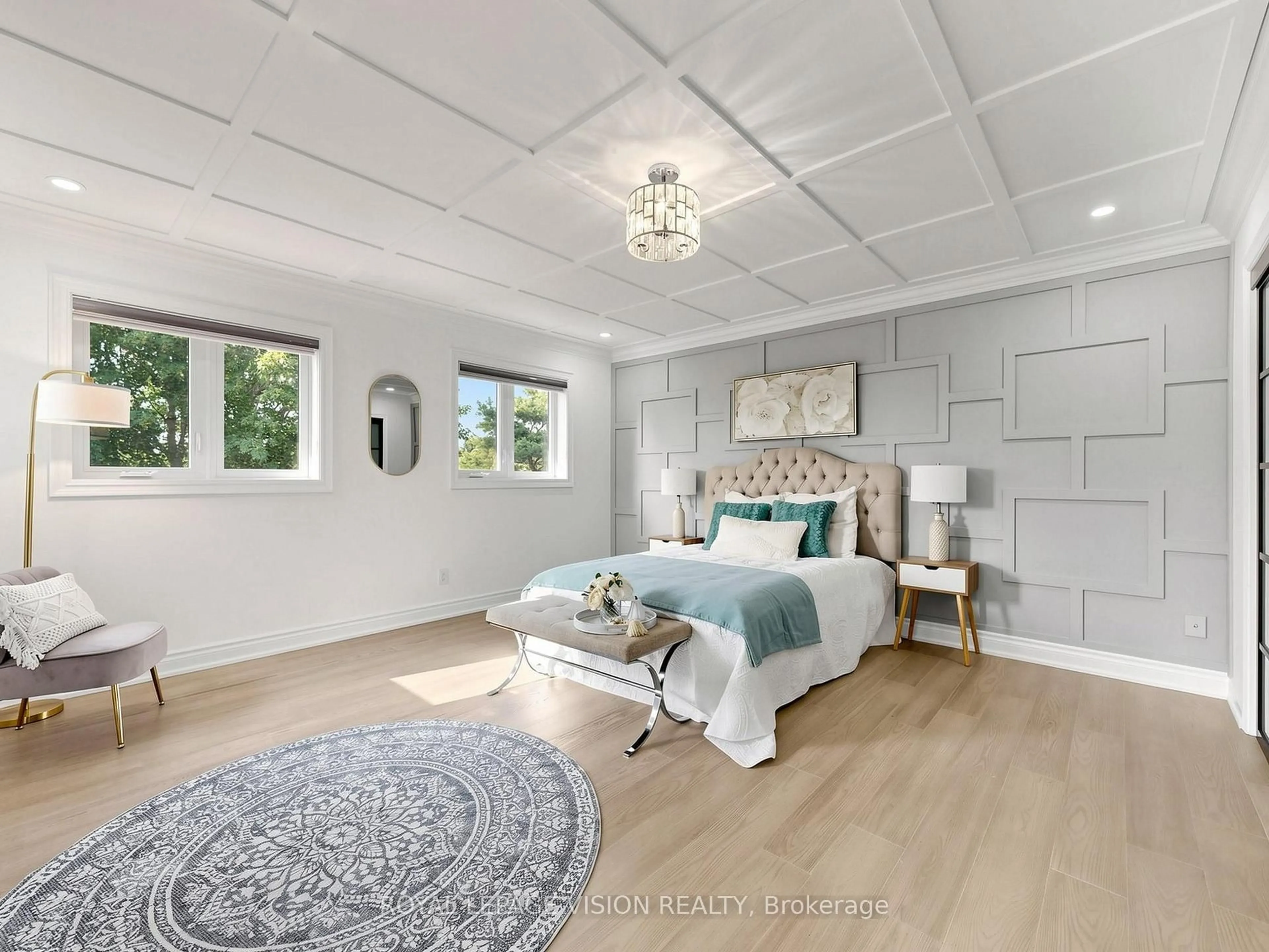 Bedroom with bed, unknown for 43 Mac Carl Cres, Whitby Ontario L1R 2T6