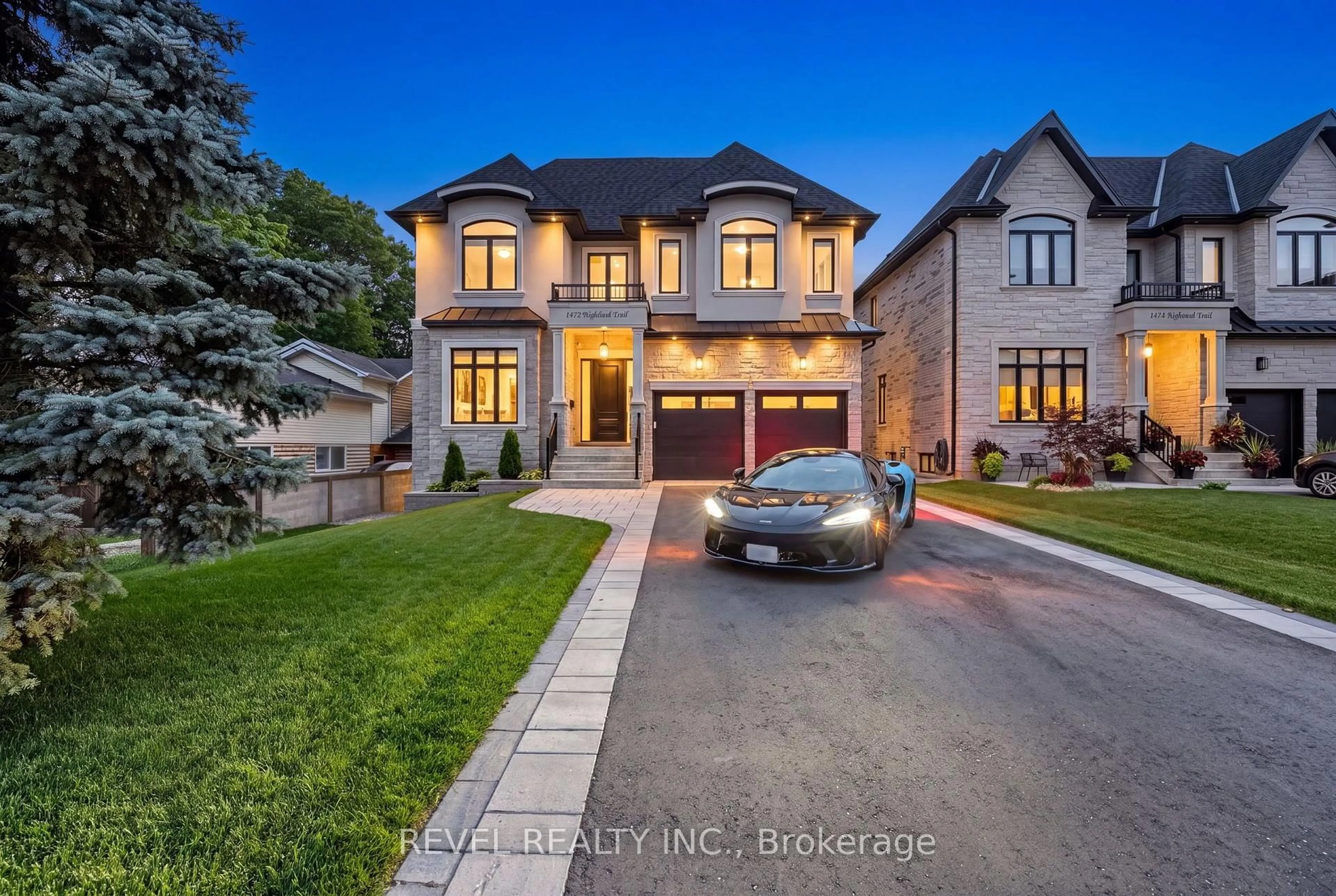 Home with brick exterior material, street for 1472 Highbush Tr, Pickering Ontario L1V 1N5