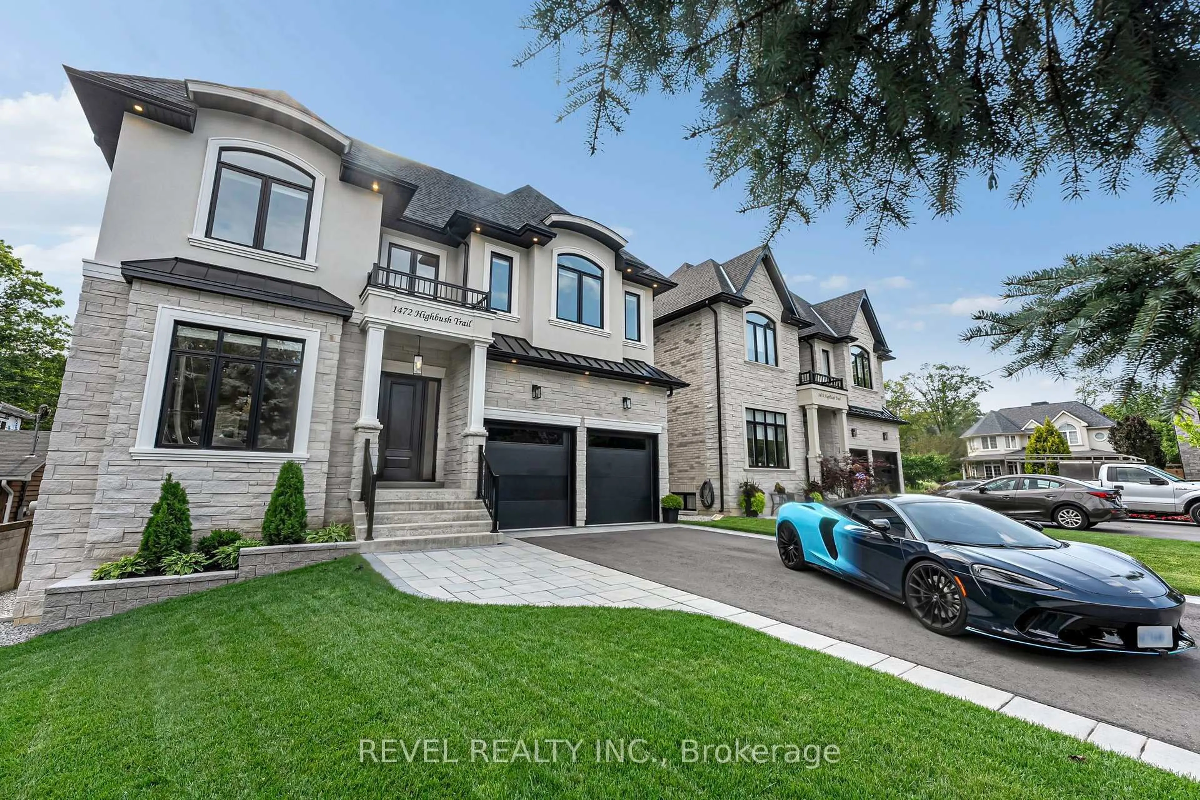 Home with brick exterior material, street for 1472 Highbush Tr, Pickering Ontario L1V 1N5