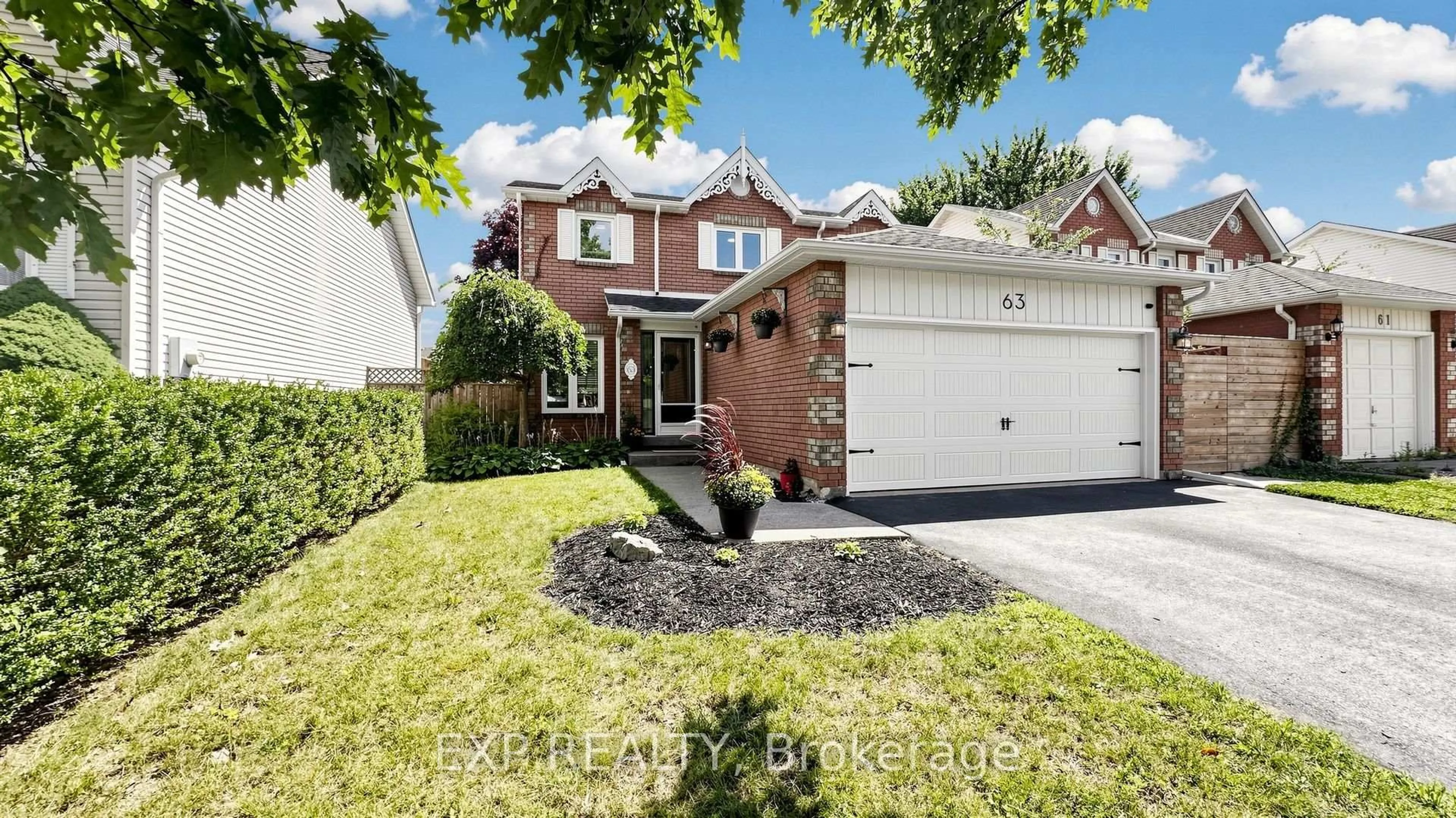 Home with brick exterior material, street for 63 Fenwick Ave, Clarington Ontario L1C 4S1