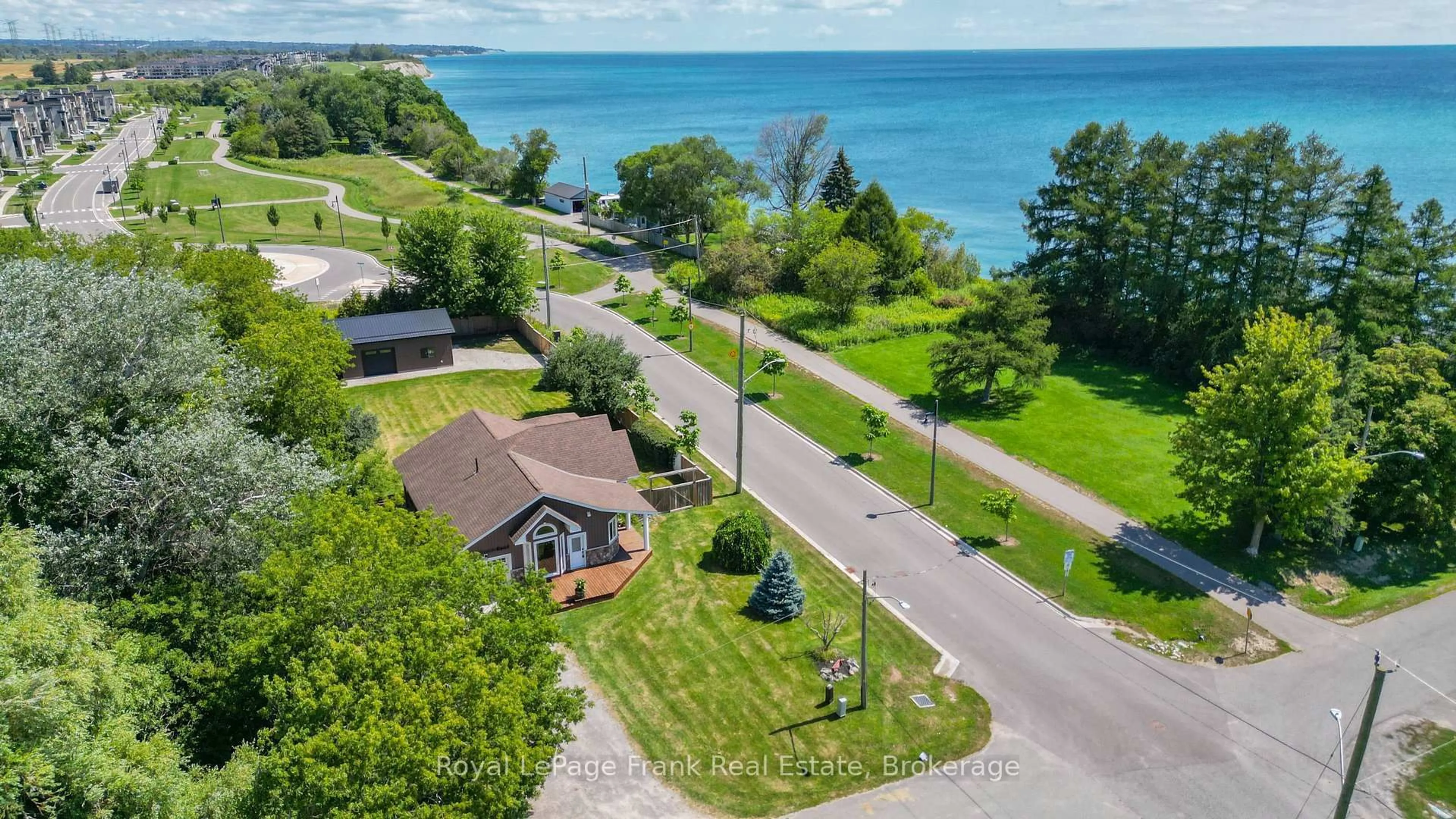 A pic from outside/outdoor area/front of a property/back of a property/a pic from drone, water/lake/river/ocean view for 86 East Beach Rd, Clarington Ontario L1C 6A5