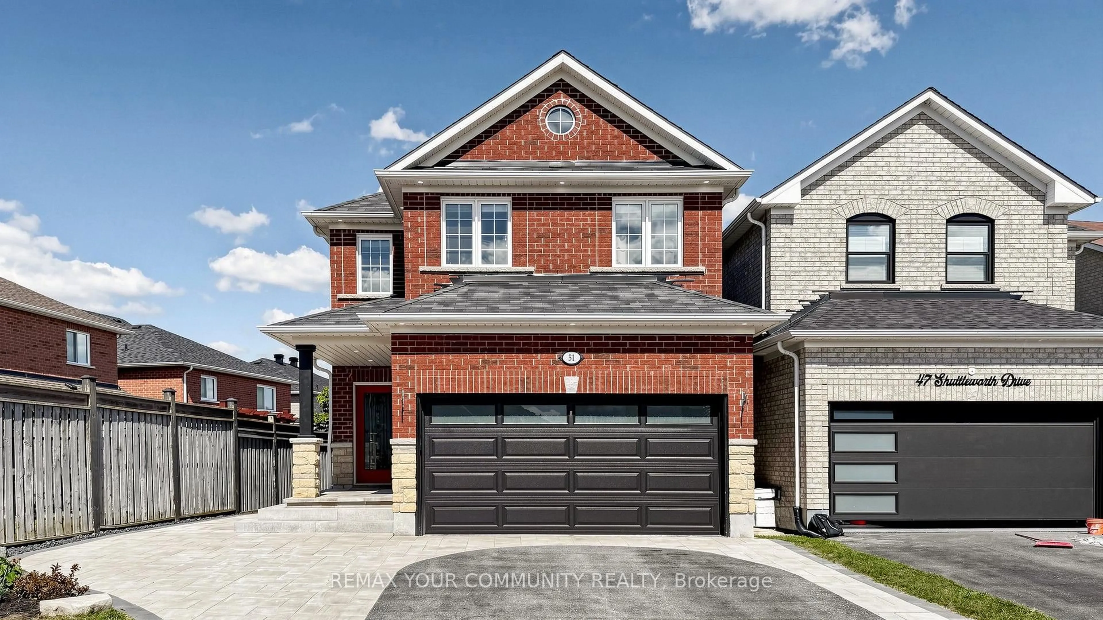 Home with brick exterior material, street for 51 Shuttleworth Dr, Clarington Ontario L1E 3J3