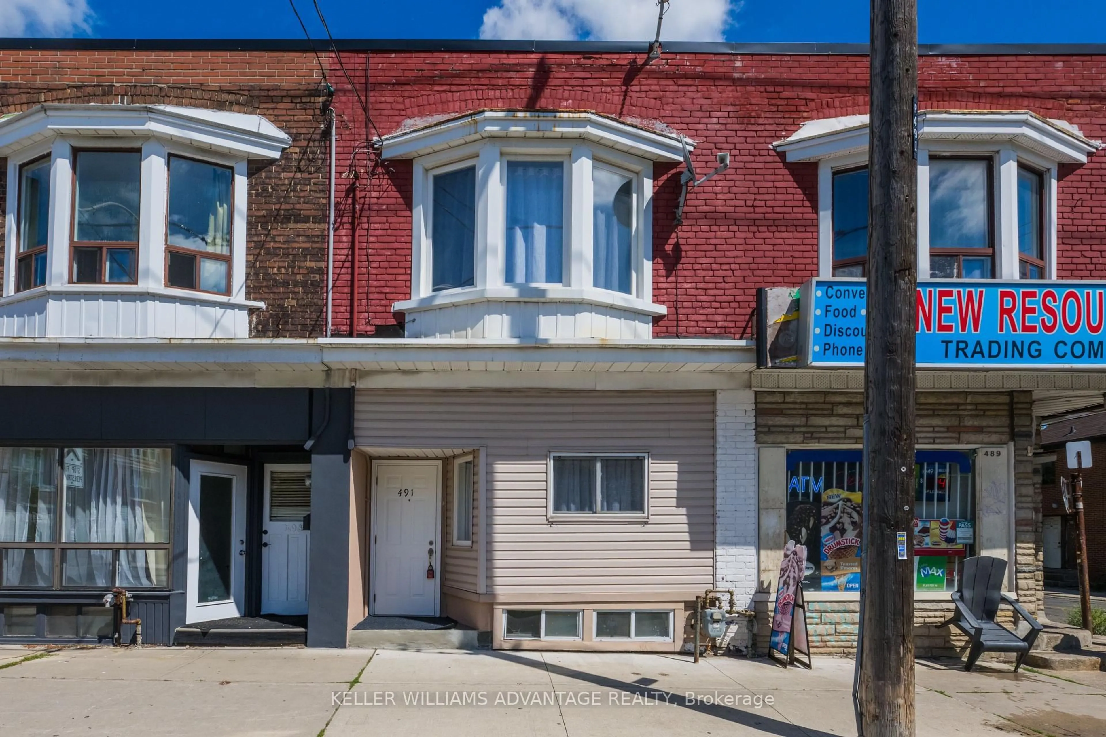Home with brick exterior material, street for 491 Jones Ave, Toronto Ontario M4J 3G8