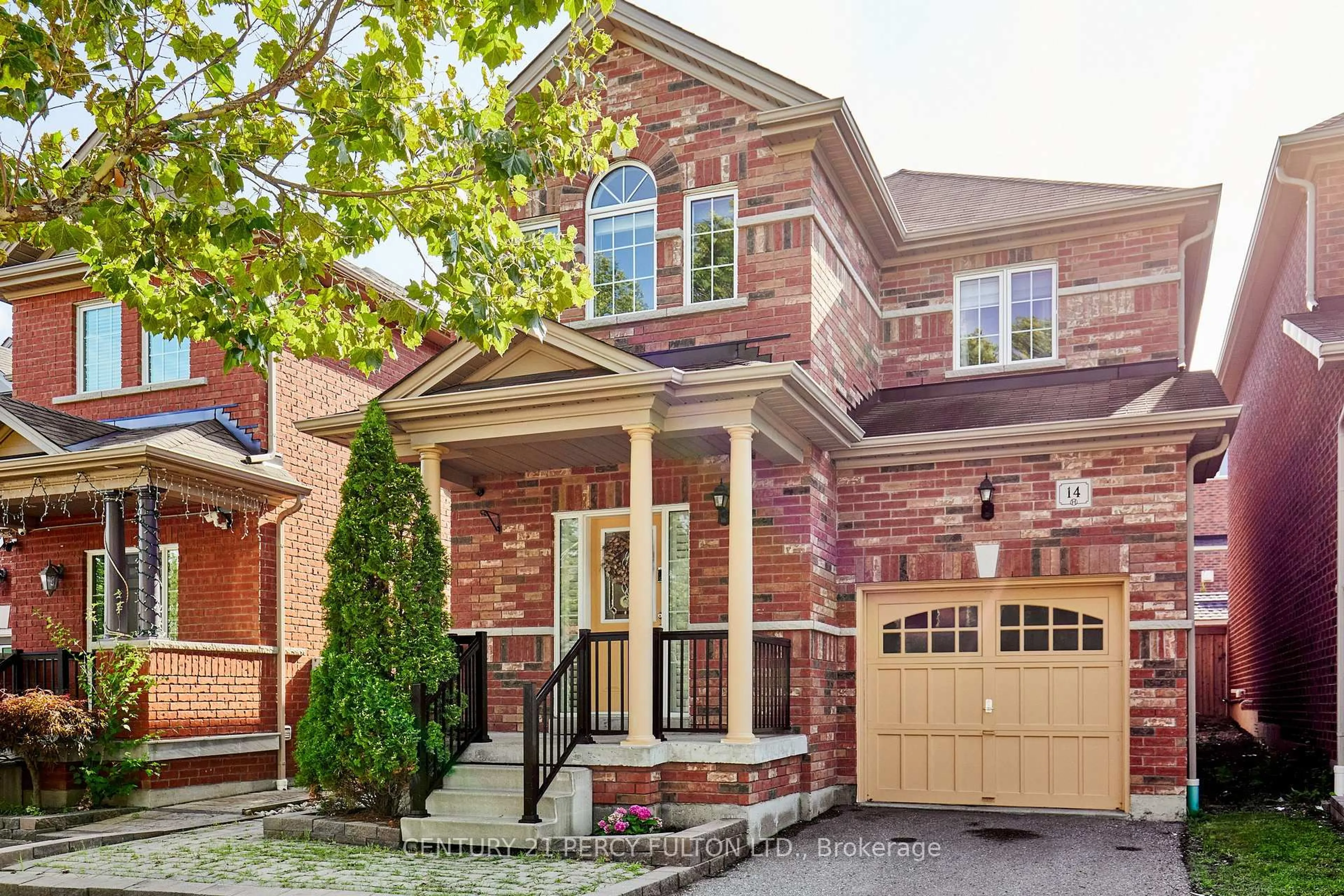 Home with brick exterior material, street for 14 Draycott Ave, Ajax Ontario L1Z 0K2