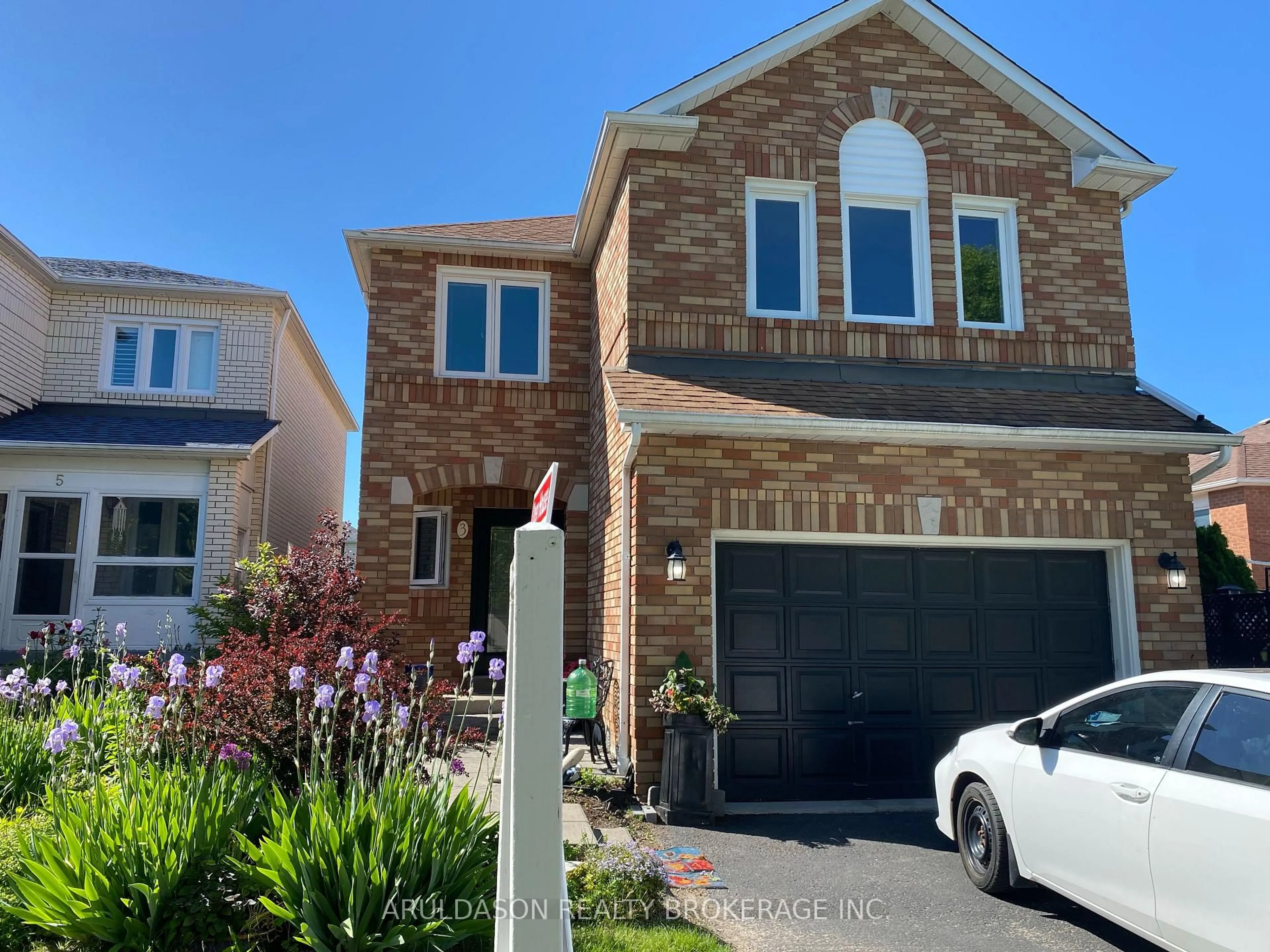 Home with brick exterior material, street for 3 Booth Cres, Ajax Ontario L1Z 1H6