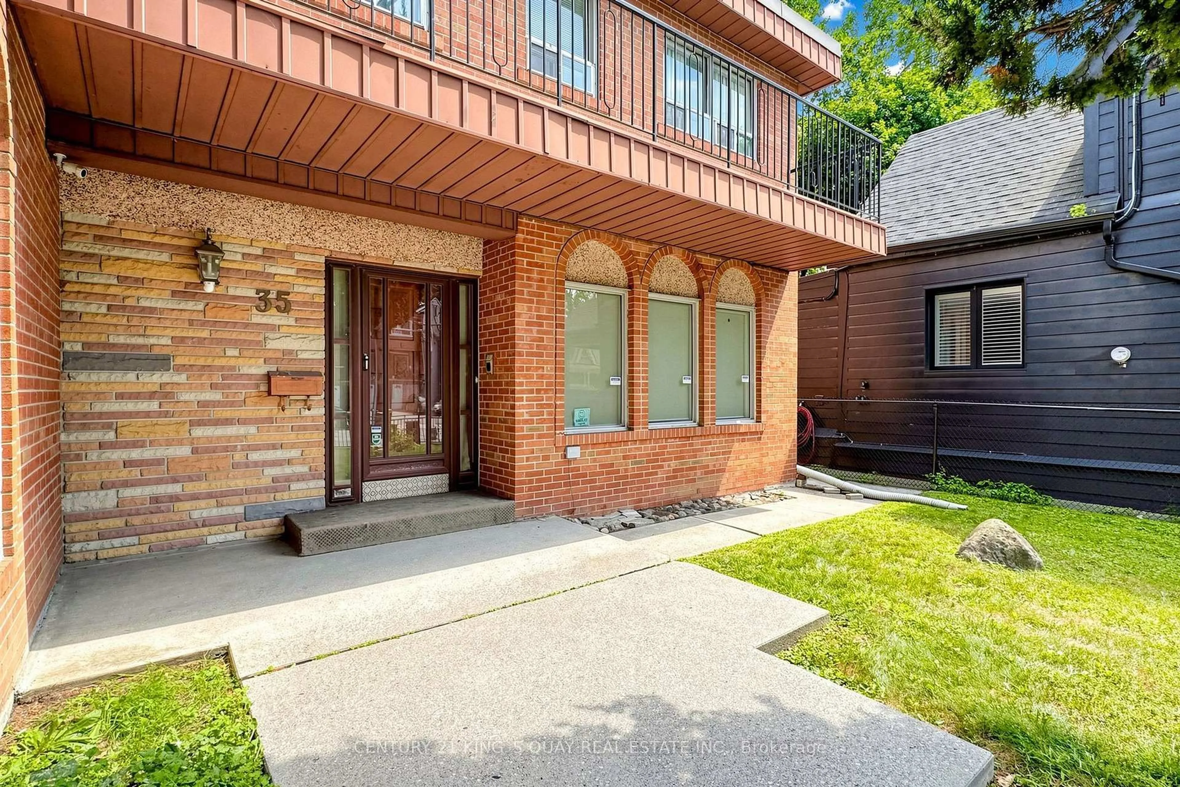 Home with brick exterior material, street for 35 Coxwell Ave, Toronto Ontario M4L 3A9