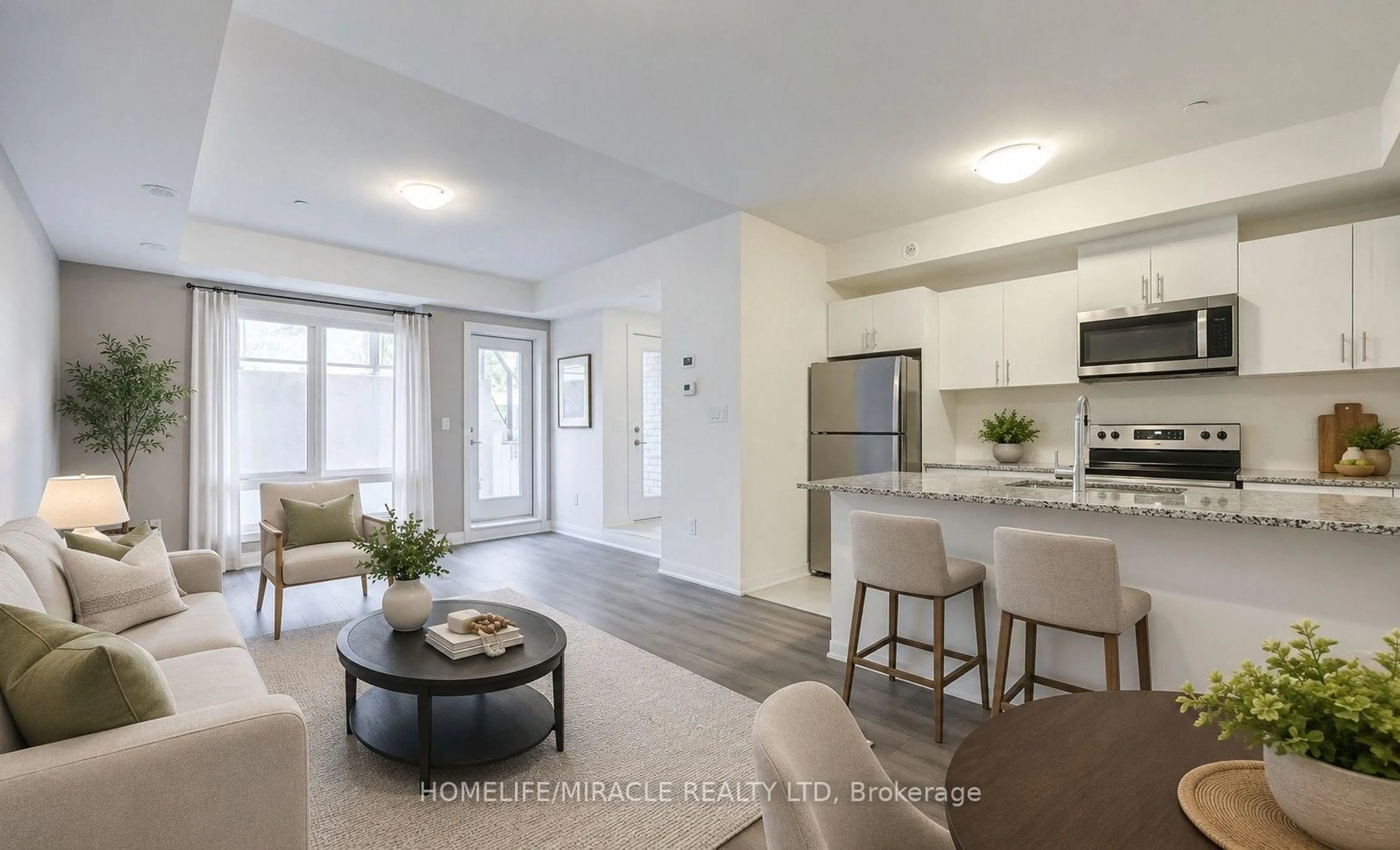 Open concept kitchen, unknown for 145 Tapscott Rd #8, Toronto Ontario M1B 0E8