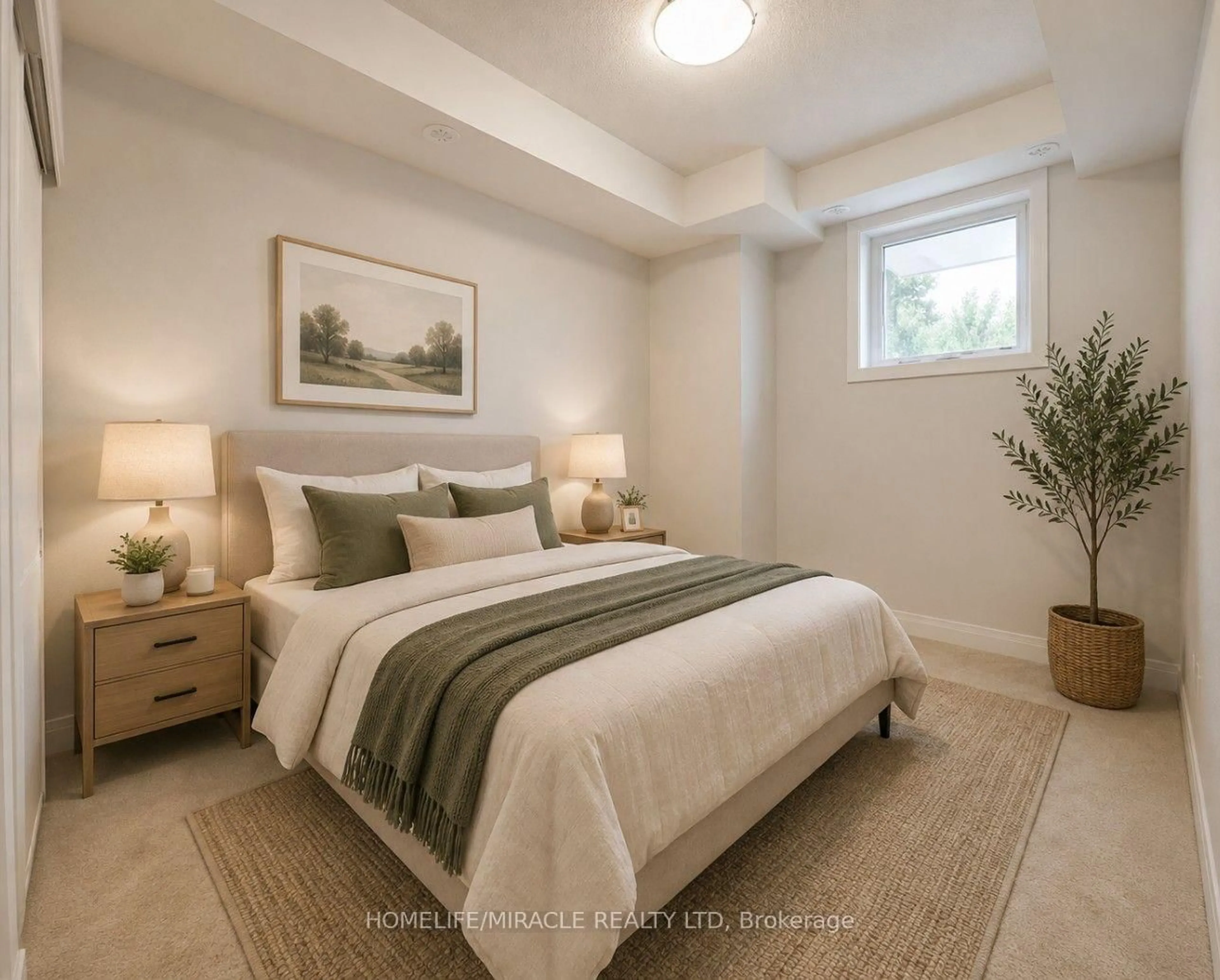 Bedroom with bed, unknown for 145 Tapscott Rd #8, Toronto Ontario M1B 0E8