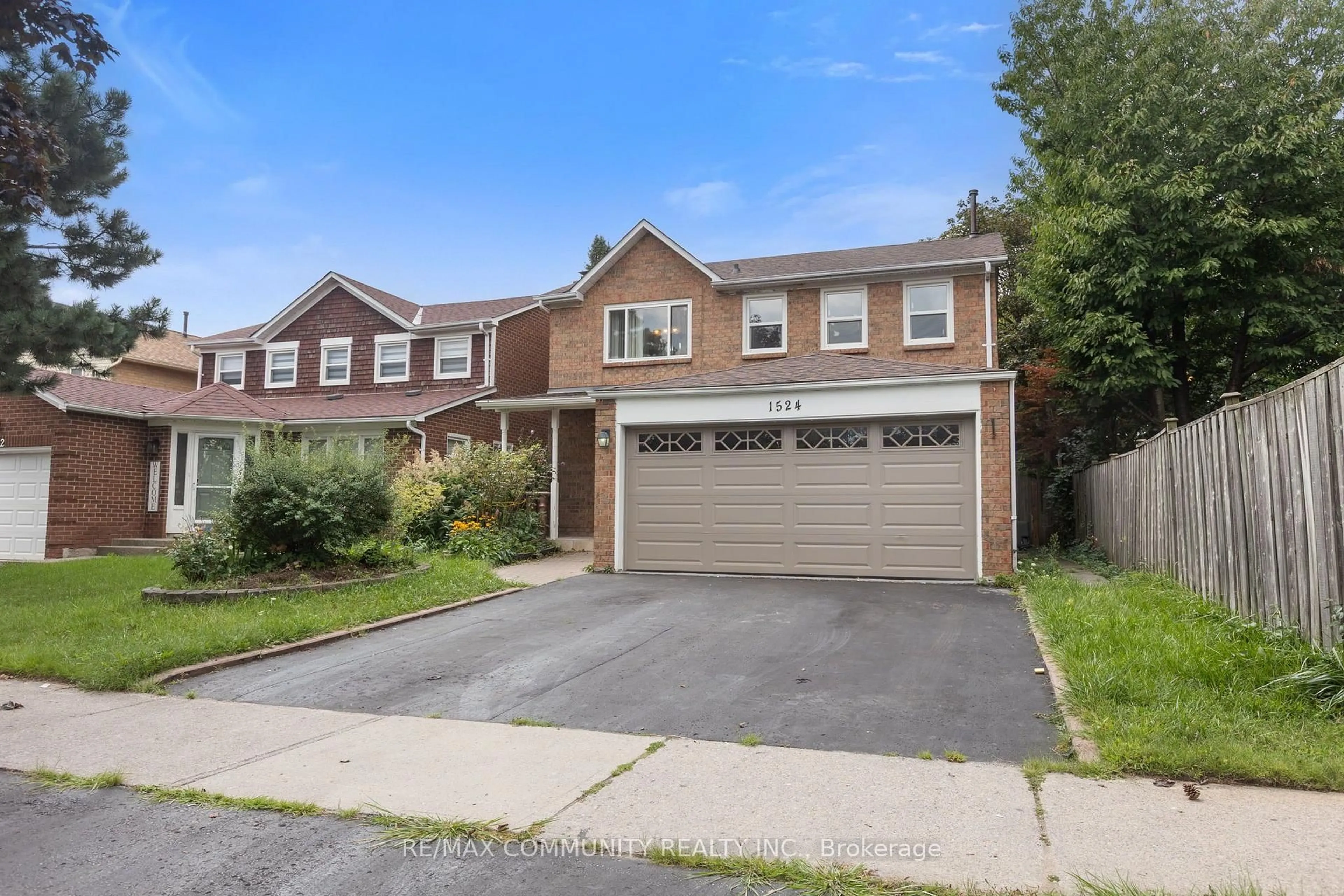 Home with brick exterior material, street for 1524 Amberlea Rd, Pickering Ontario L1V 4T7