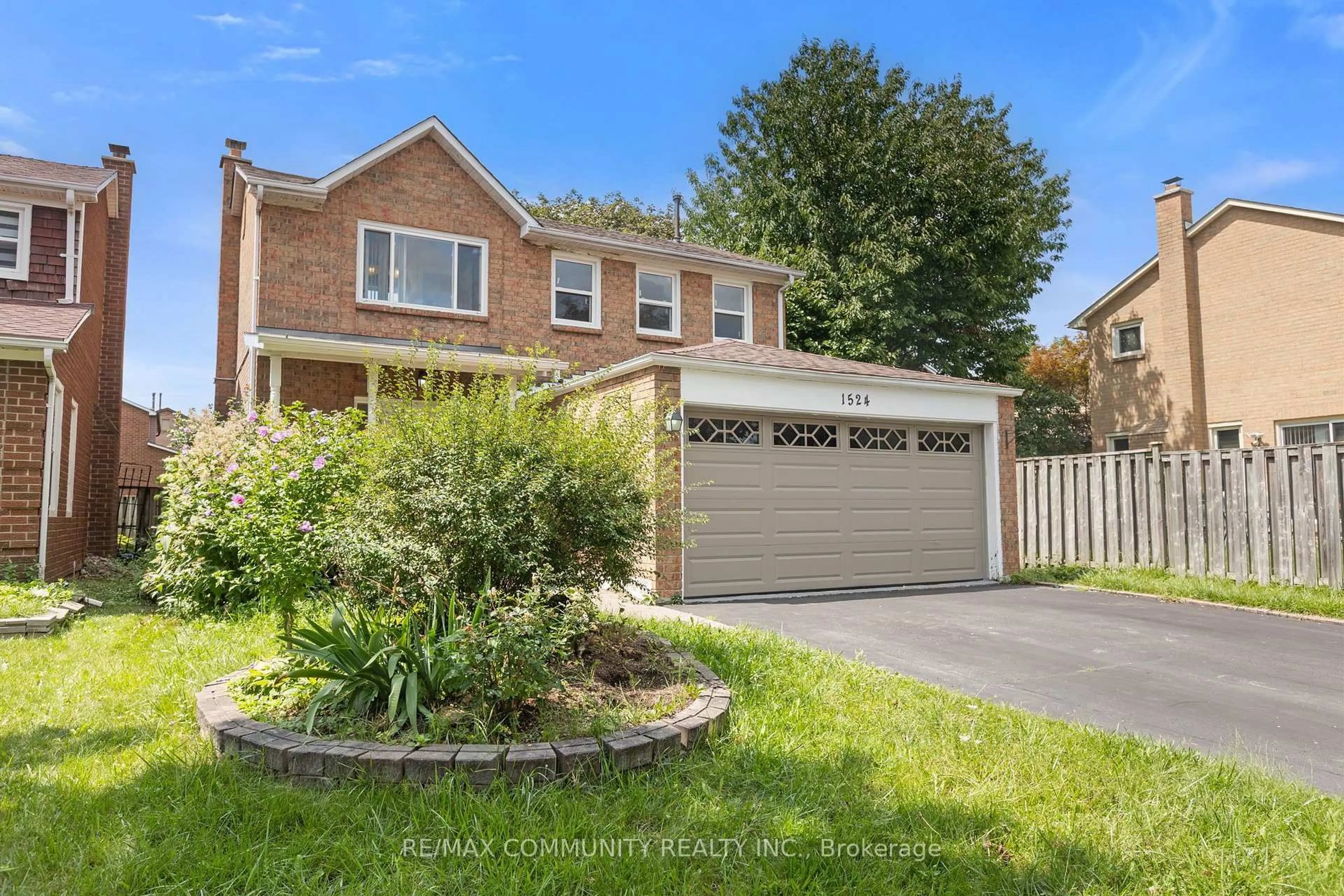 Home with brick exterior material, street for 1524 Amberlea Rd, Pickering Ontario L1V 4T7