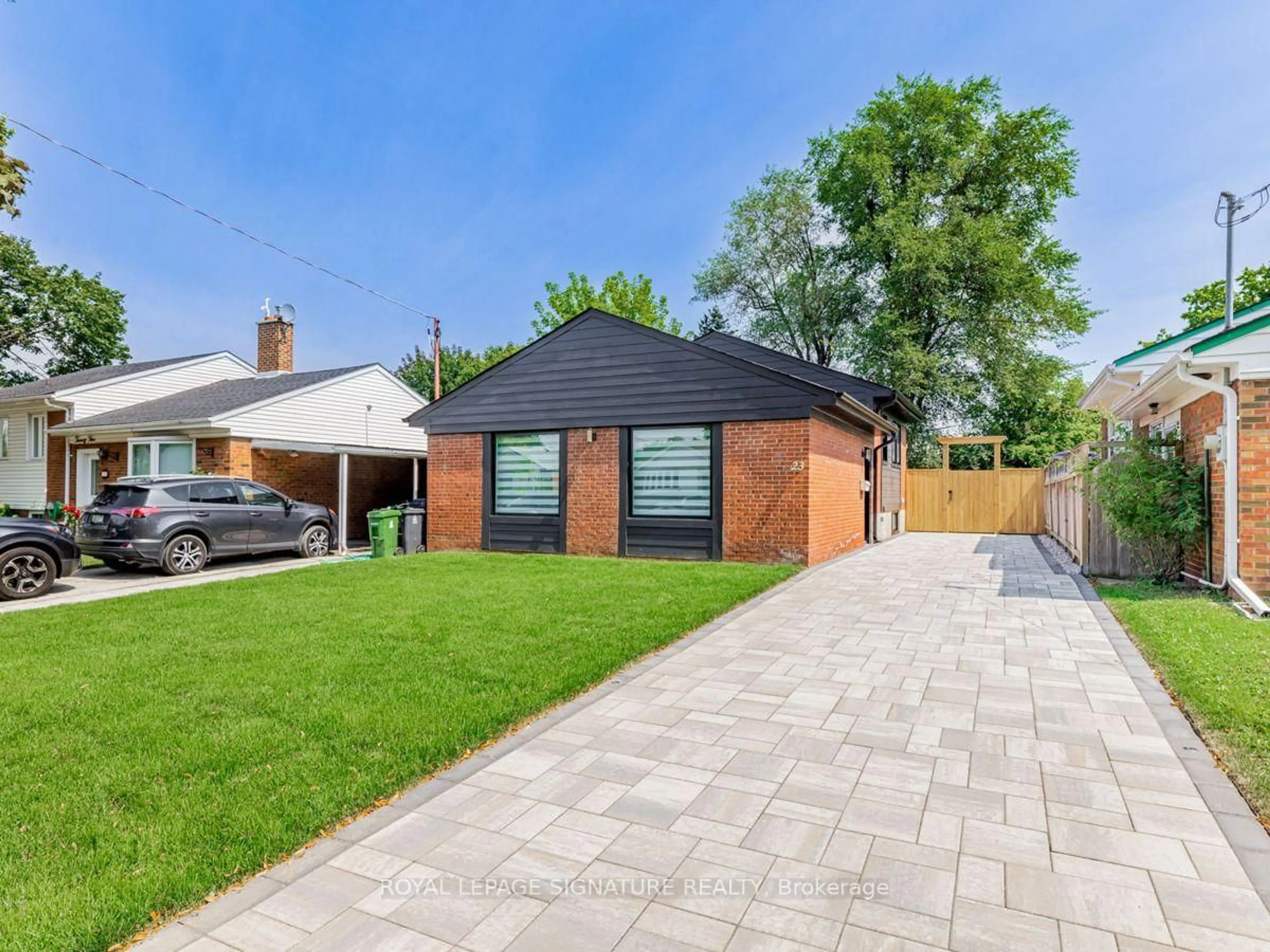 Home with brick exterior material, street for 23 Denham Rd, Toronto Ontario M1P 1W5